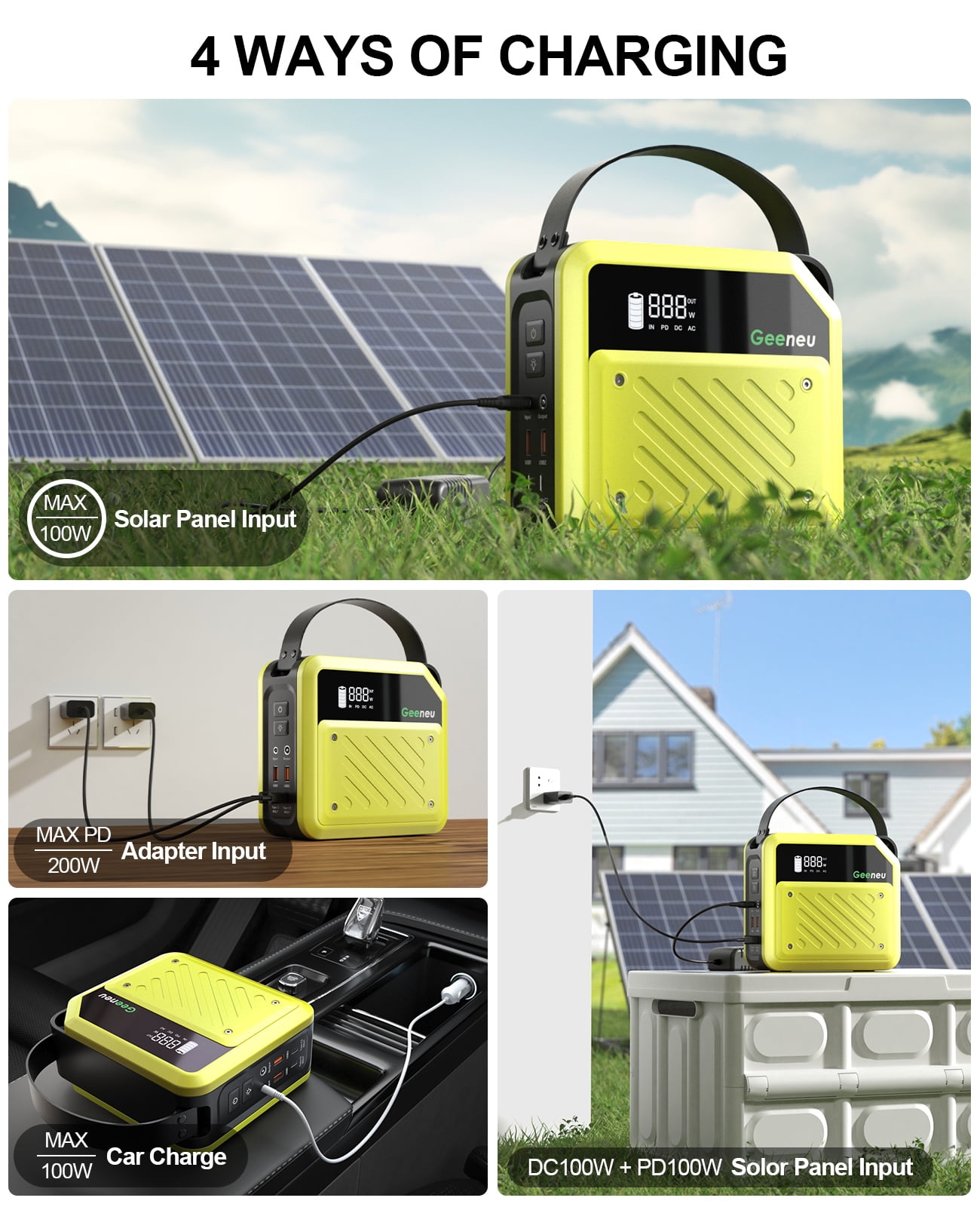 FEATOU 268W Portable Power Station, 270Wh Backup Battery Generator with 100W PD USB-C Ports (270Wh) eijbk