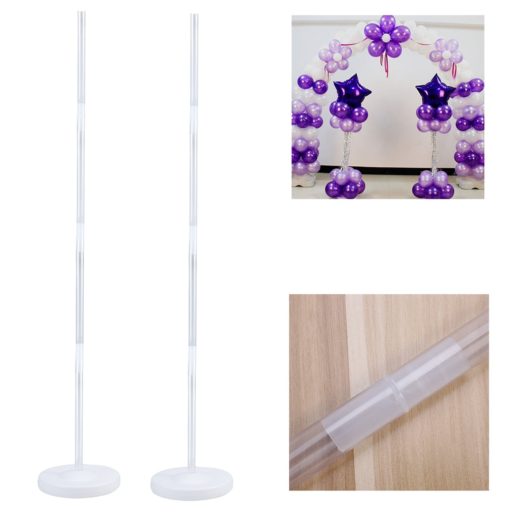 Homemaxs Balloon Arch Kit with Water Fillable Base, Reusable Party Decoration Stand (White, 3 Pack) nnjml