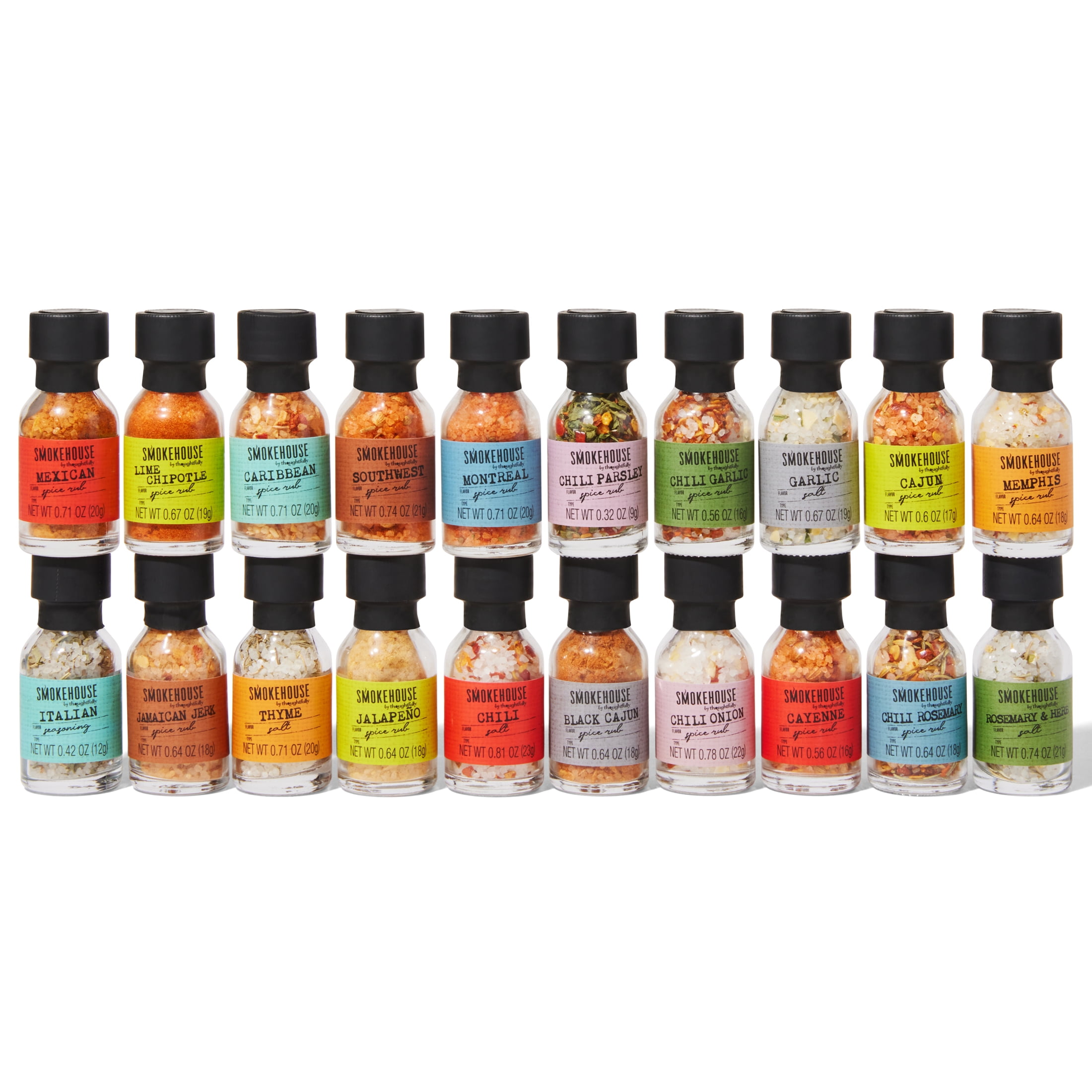 Thoughtfully Smokehouse Ultimate Grilling Spices and Seasonings Set (20 Count) t4l32