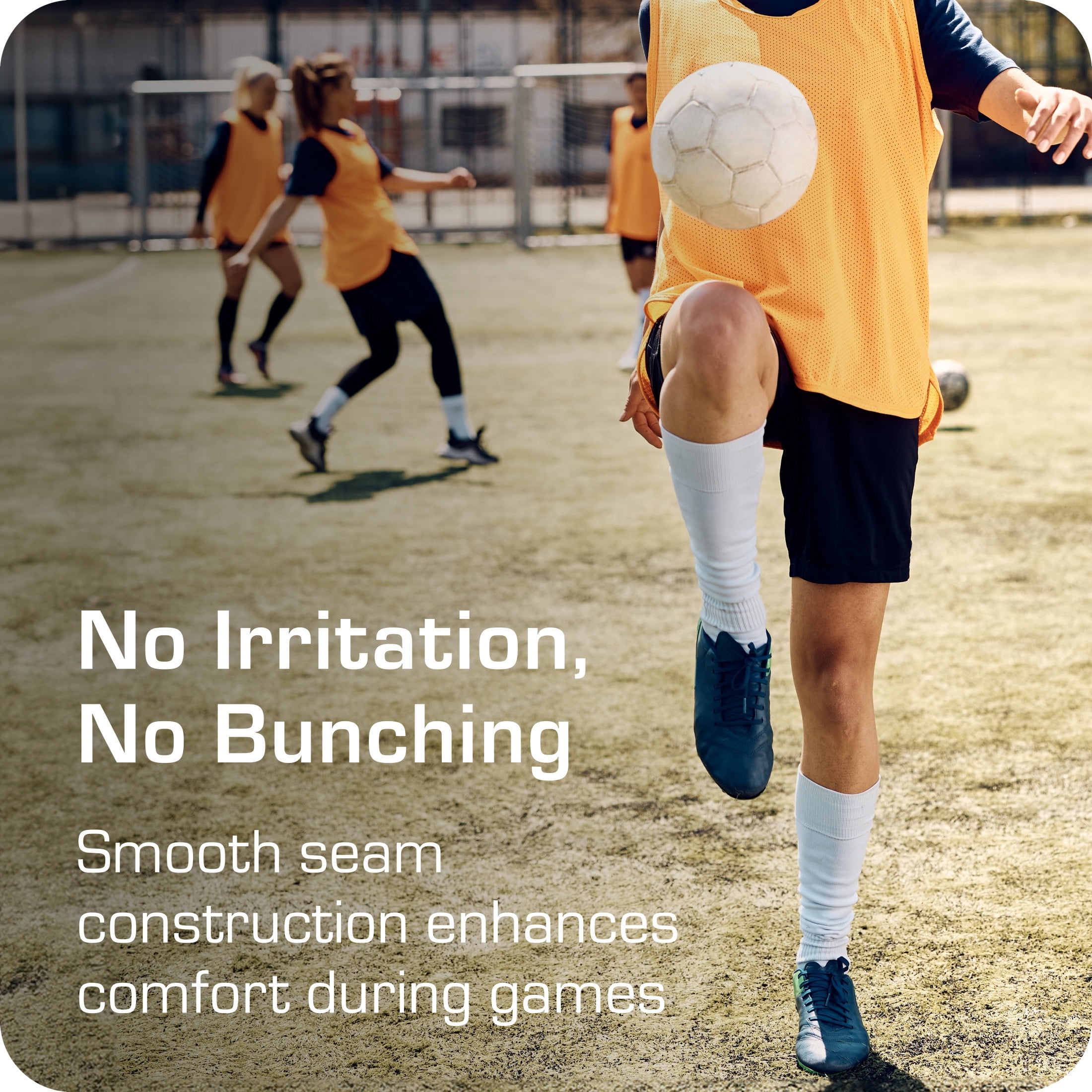 Athletic Works Soccer Socks, Cushioned Performance Athletic Gear (Black, Small Youth 10-4.5, 2 Pack) v3trp