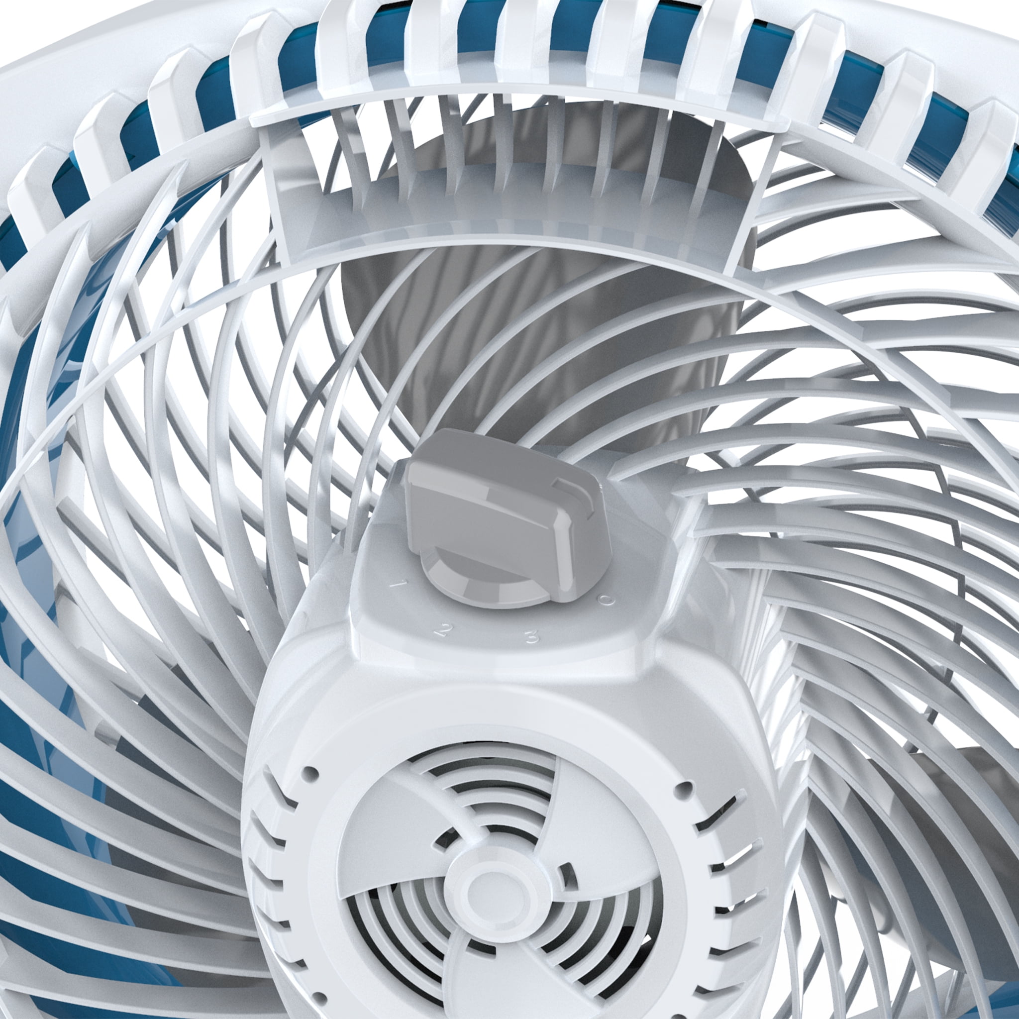 NewAir 12-Inch Portable Desk Fan with 360 Degree Pivot and 3-Speed Airflow (Grey, 12 in) z657r