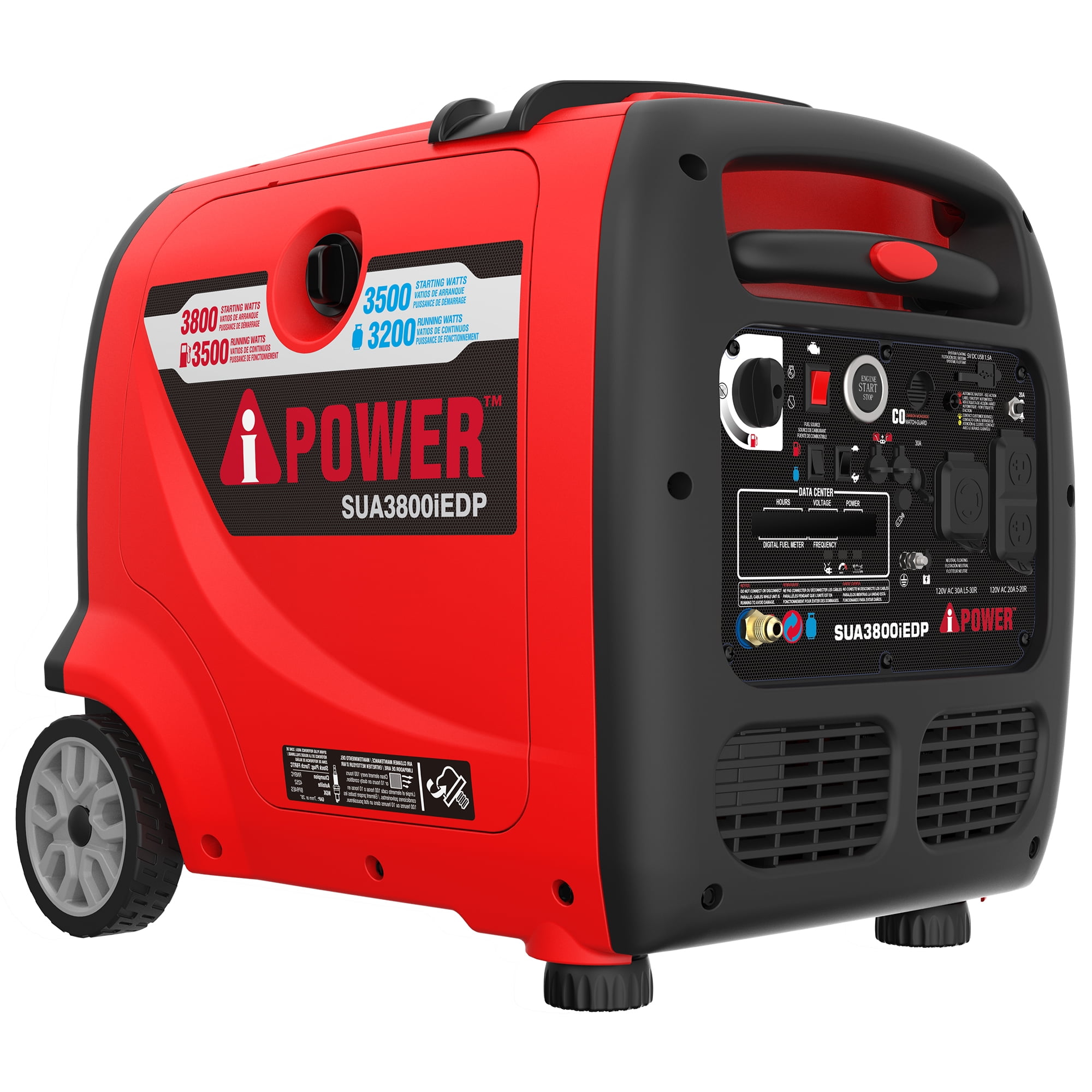 A-iPower SUA3800i Dual Fuel Digital Inverter Generator (3800W, Portable) 2ymmk