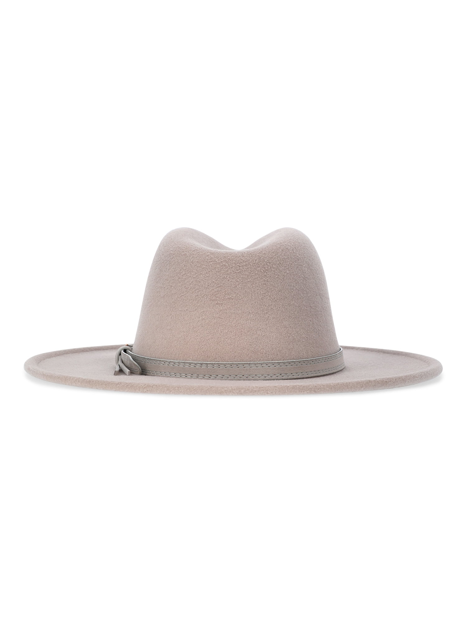 Time and Tru Women's Fedora Hat with D-Ring Band (Taupe, One Size) 15dc8