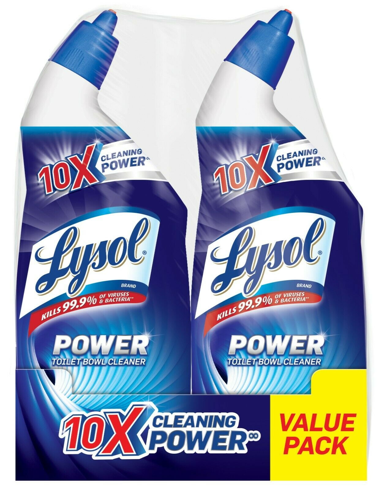 Lysol Power Toilet Bowl Cleaner, 10X Cleaning Action, Fresh Scent (48 fl oz, 3 Pack) rle5h