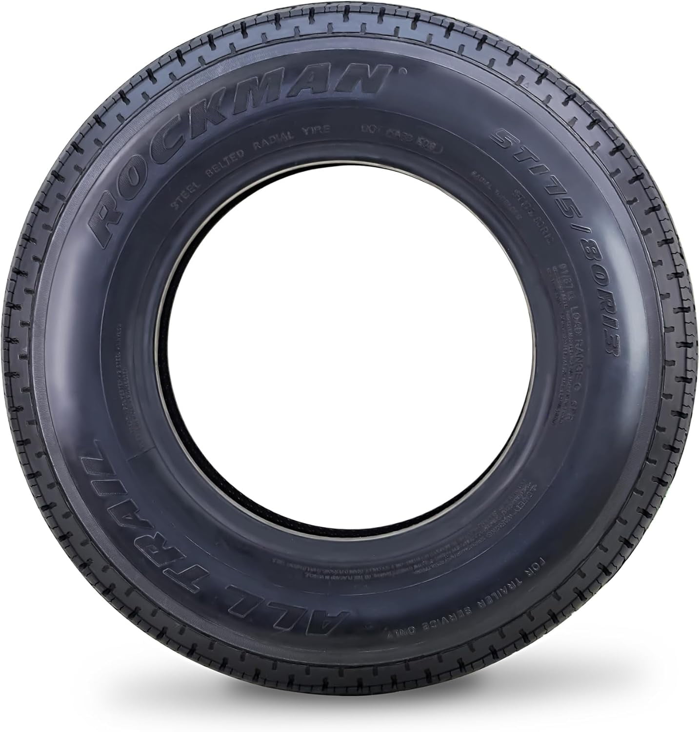 ROCKMAN ST175/80R13 Trailer Tire 6-Ply Load Range C Steel Belted Radial (Set of 4) r3t5b