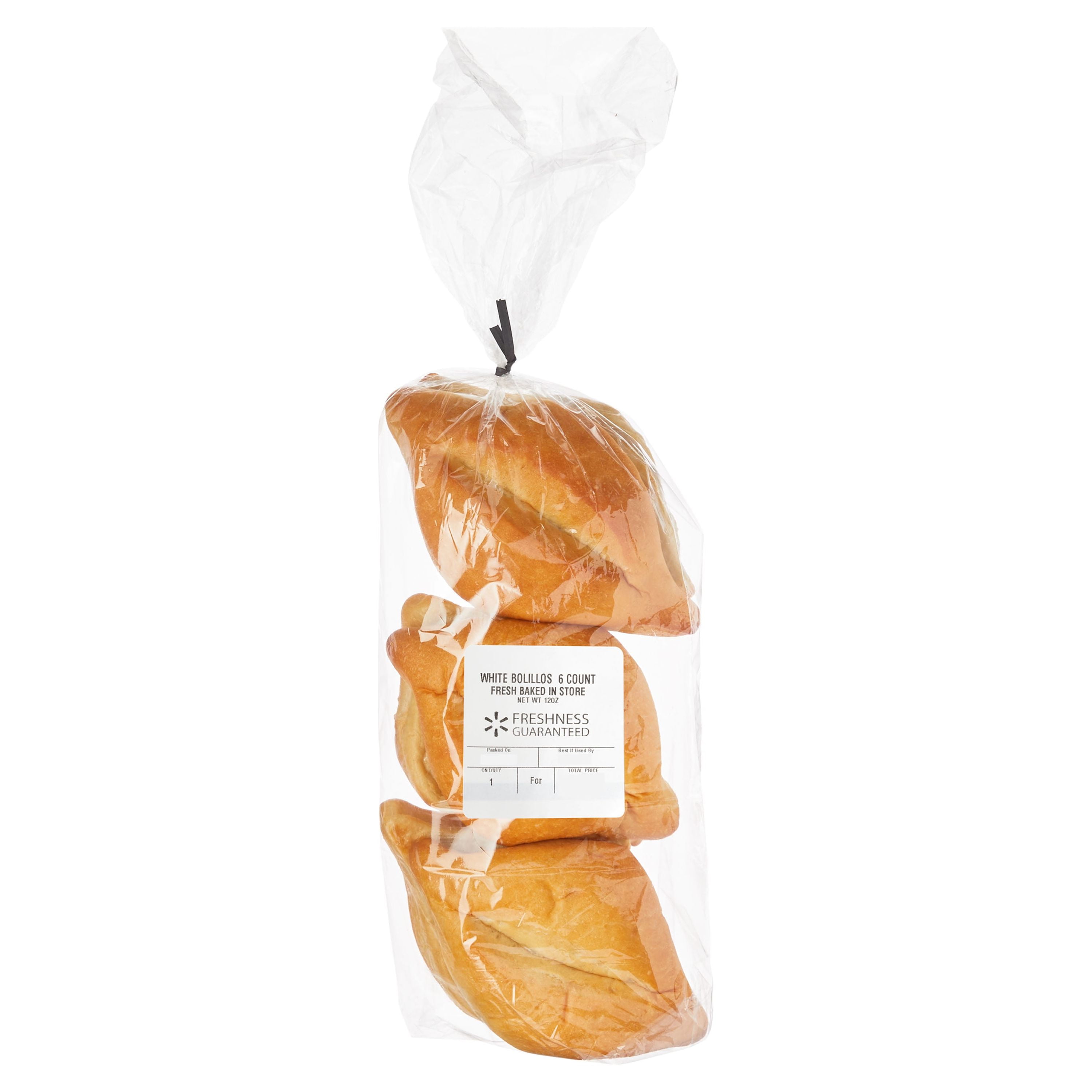 Freshness Guaranteed White Bolillos Authentic Mexican-Style Bread (White, 12 oz, 6 Count) ttcss