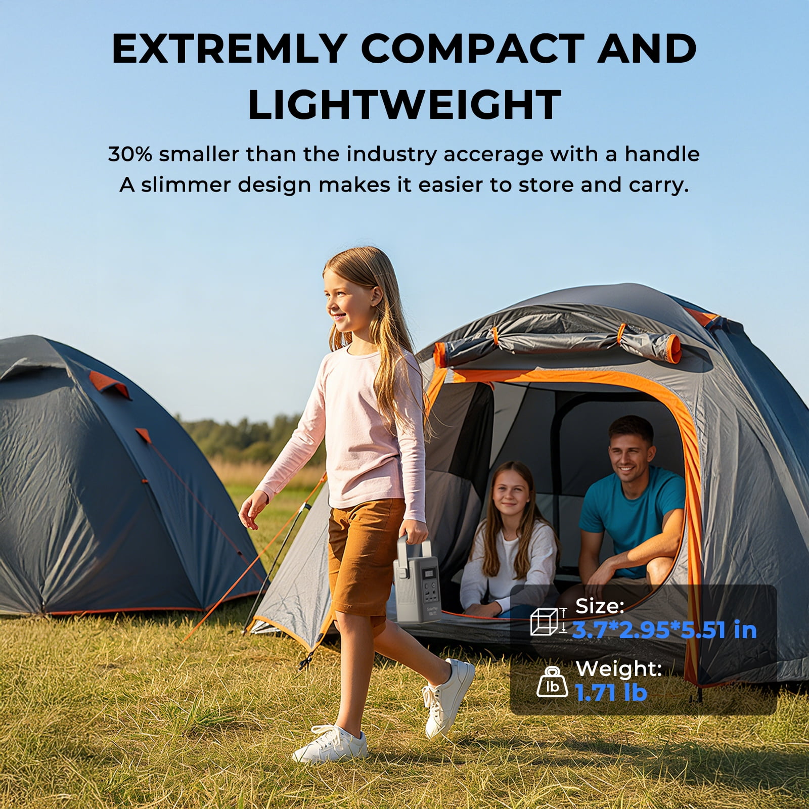 SOLARPLAY Q100 Portable Power Station, 96Wh LiFePO4 Solar Generator with 100W Fast Charging (Grey, 96Wh) 1j7g0