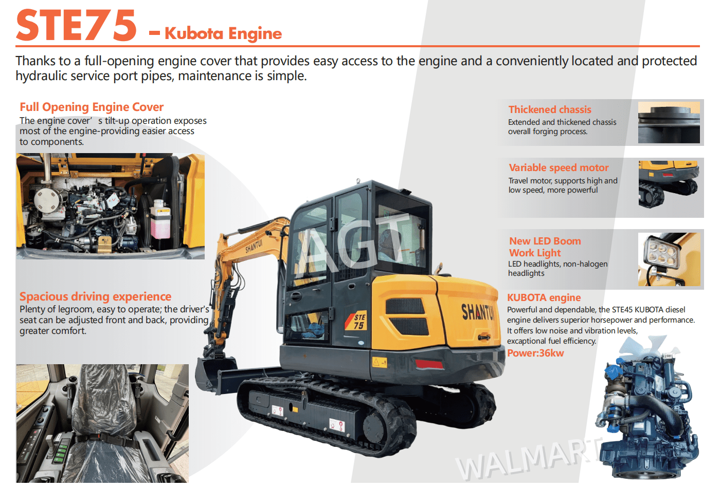 CFG INDUSTRIAL 6 Ton Mini Excavator with Hydraulic Thumb and Pilot Control (Yellow, 6 Ton) mawqk