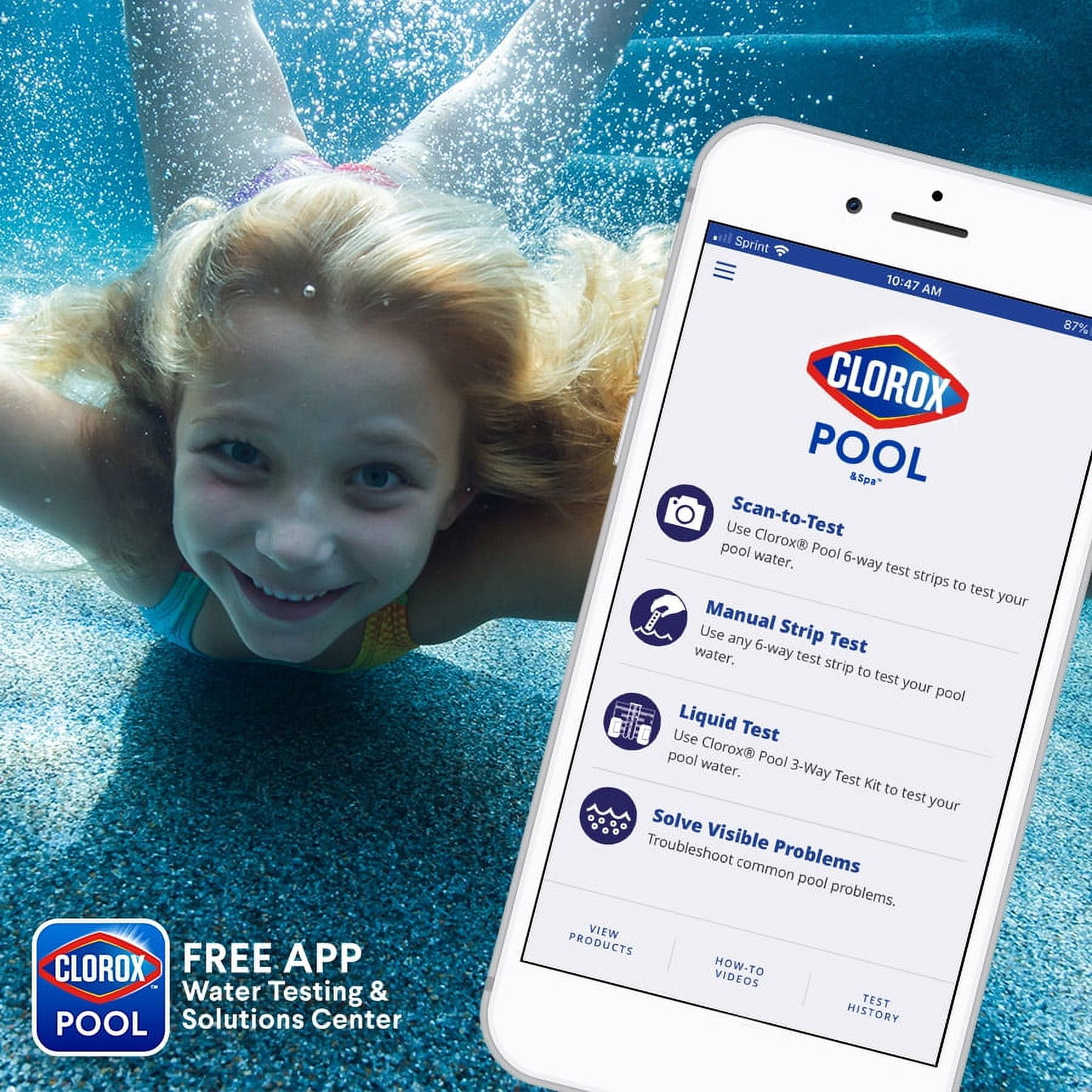 Clorox Pool&Spa Sink to Clear Flocculant Pool Clarifier (Clear, 32 fl oz) qaeco