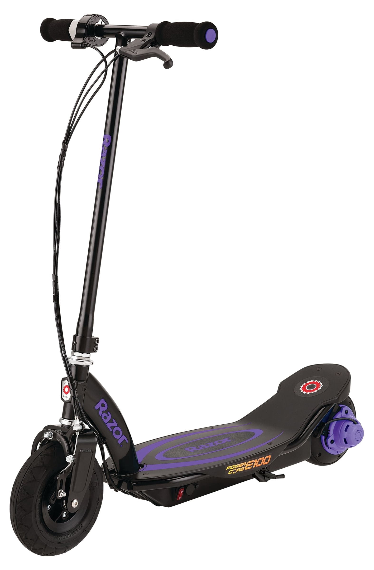 Razor Power Core E100 Electric Hub Motor Scooter (Purple, 120 lb Capacity) aeop0