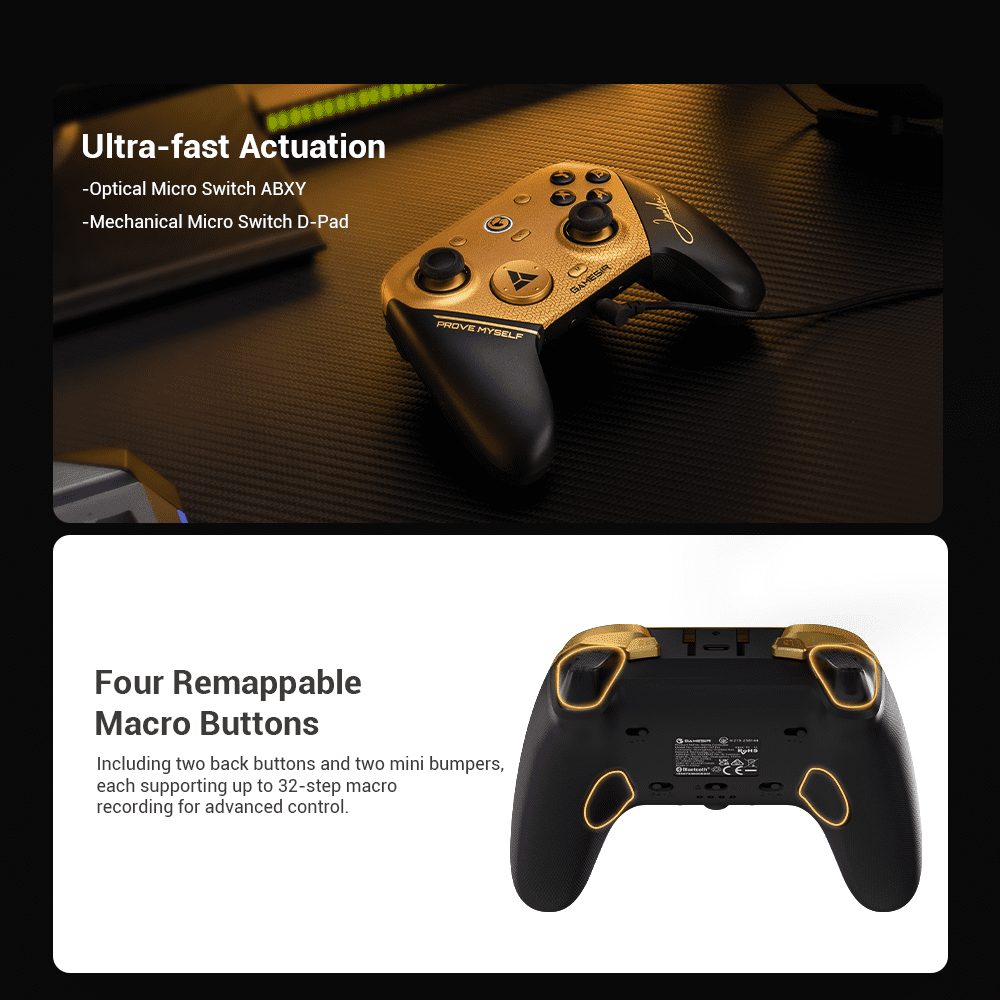 GameSir G7 Pro 8K PC Controller Champion Edition (Black, Wired & Wireless) jdu6r
