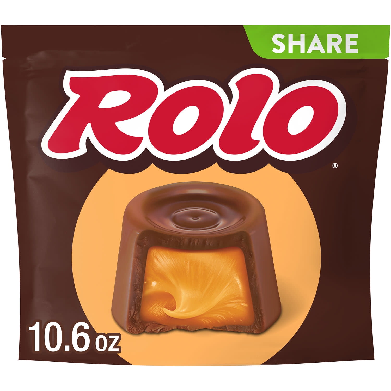 ROLO Rich Chocolate Caramels Candy, Creamy Caramel Filled Chocolate Treats (10.6 oz) 031q9