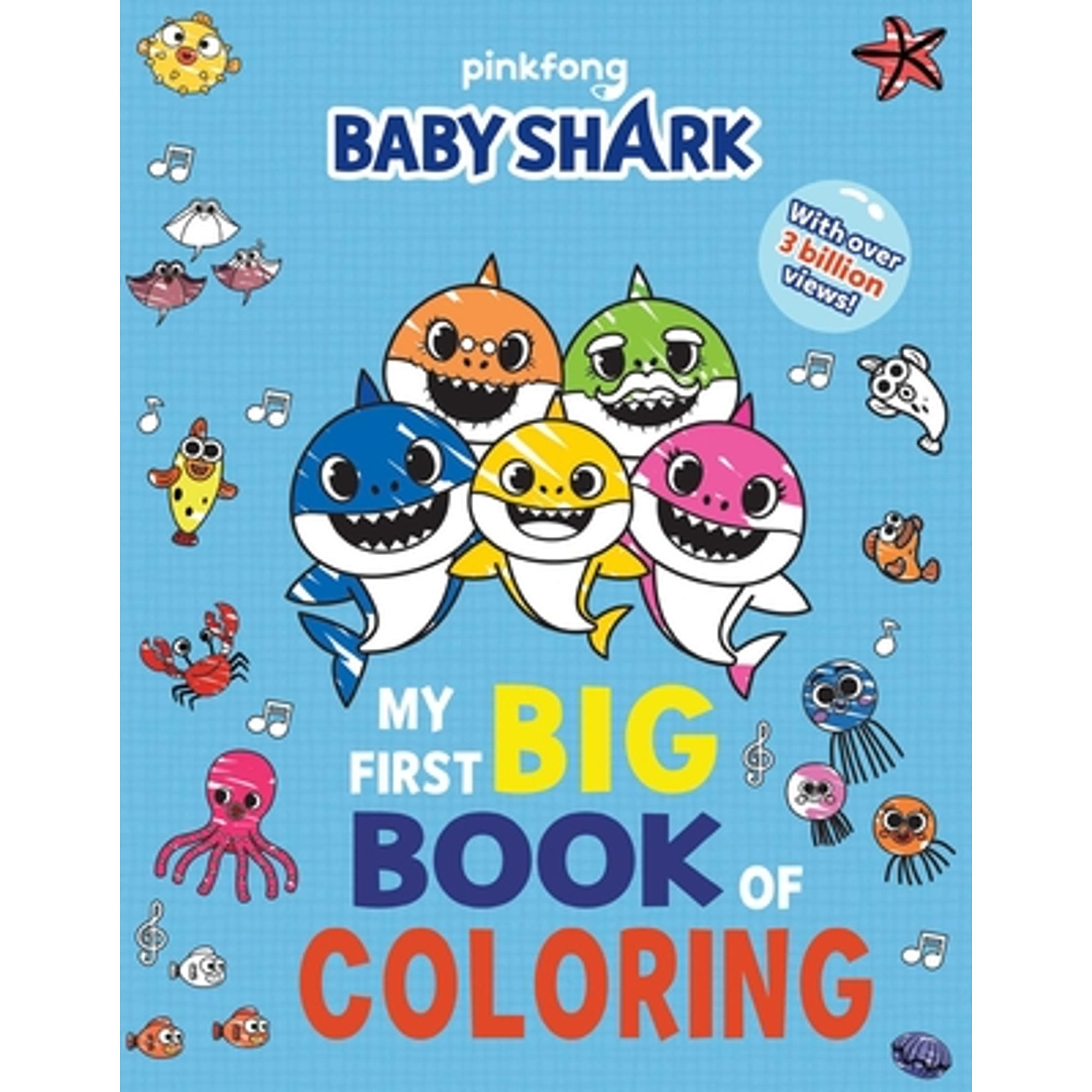 PINKFONG BUZZPOP Baby Shark My First Big Book of Coloring Activity Book (192 Pages) 9zj2y