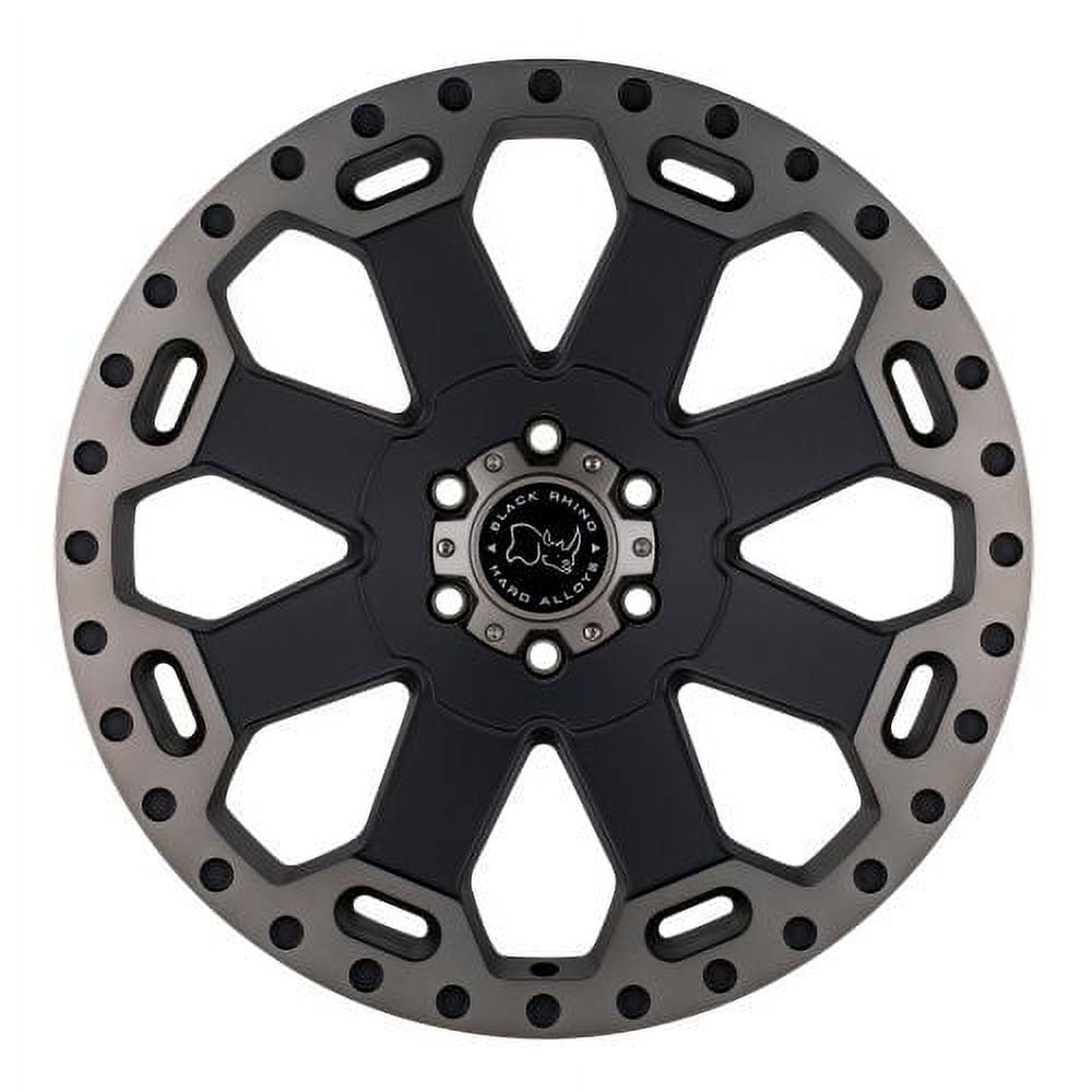 Black Rhino Warlord Off-Road Wheel (Matte Black with Machined Dark Tint, 17x9 in) ip6ly