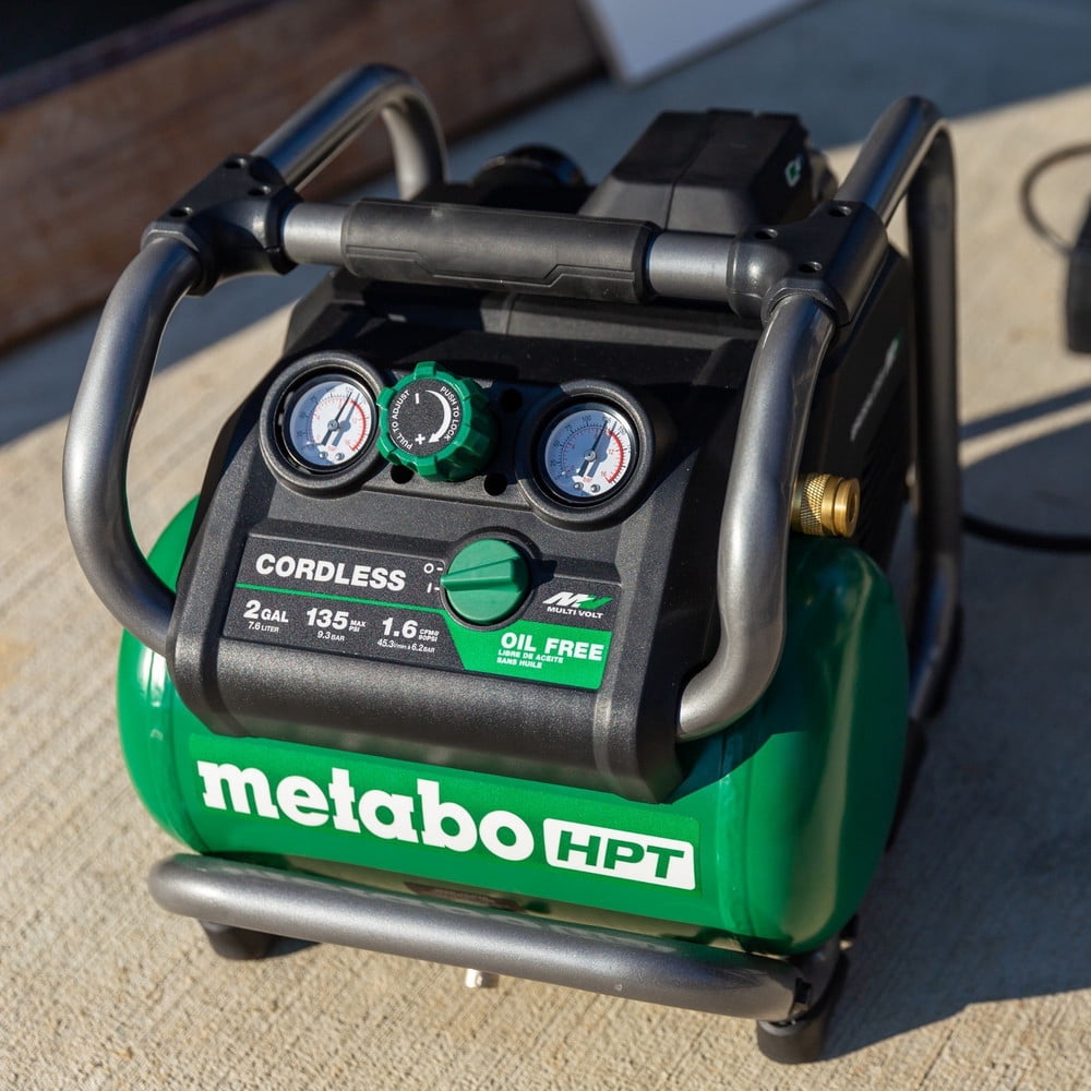 Metabo HPT MultiVolt 36V Cordless Air Compressor (2 Gallon, Green) x172v