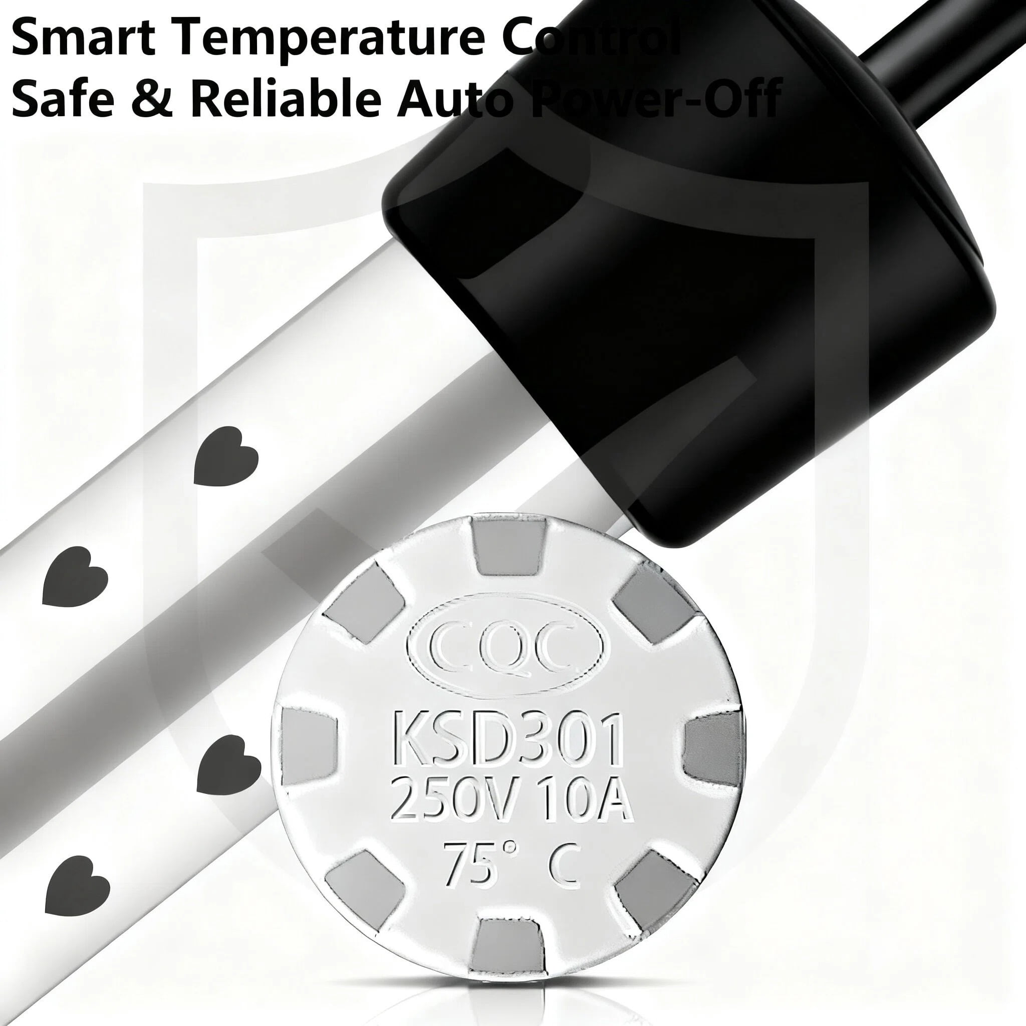 Asoricing Electric Immersion Water Heater, 1500W Fast Heating Element for Pools and Buckets (Black) 9fvuc
