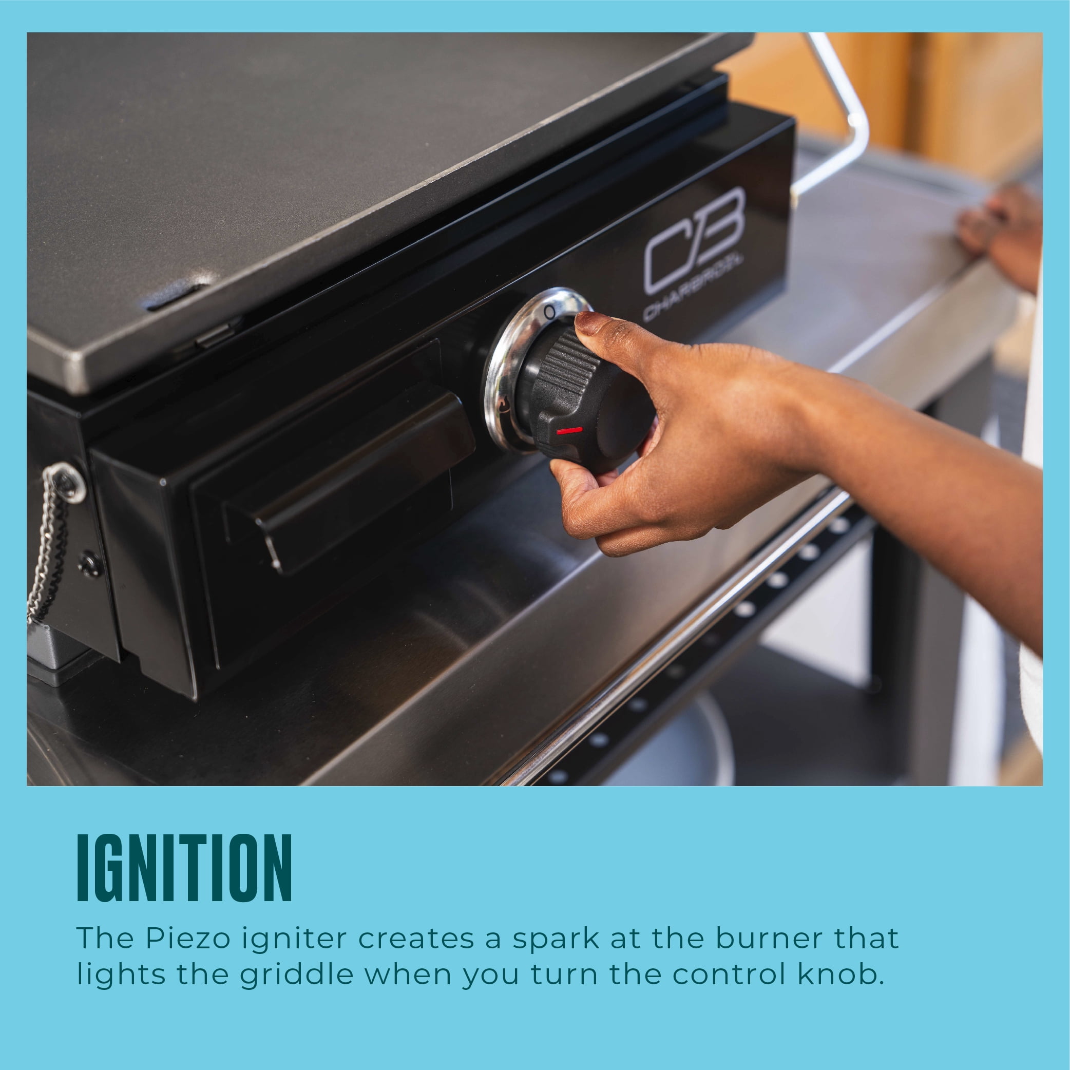 Charbroil Performance Series Portable Tabletop Propane Gas Griddle (Black, 17 in) ypjkf