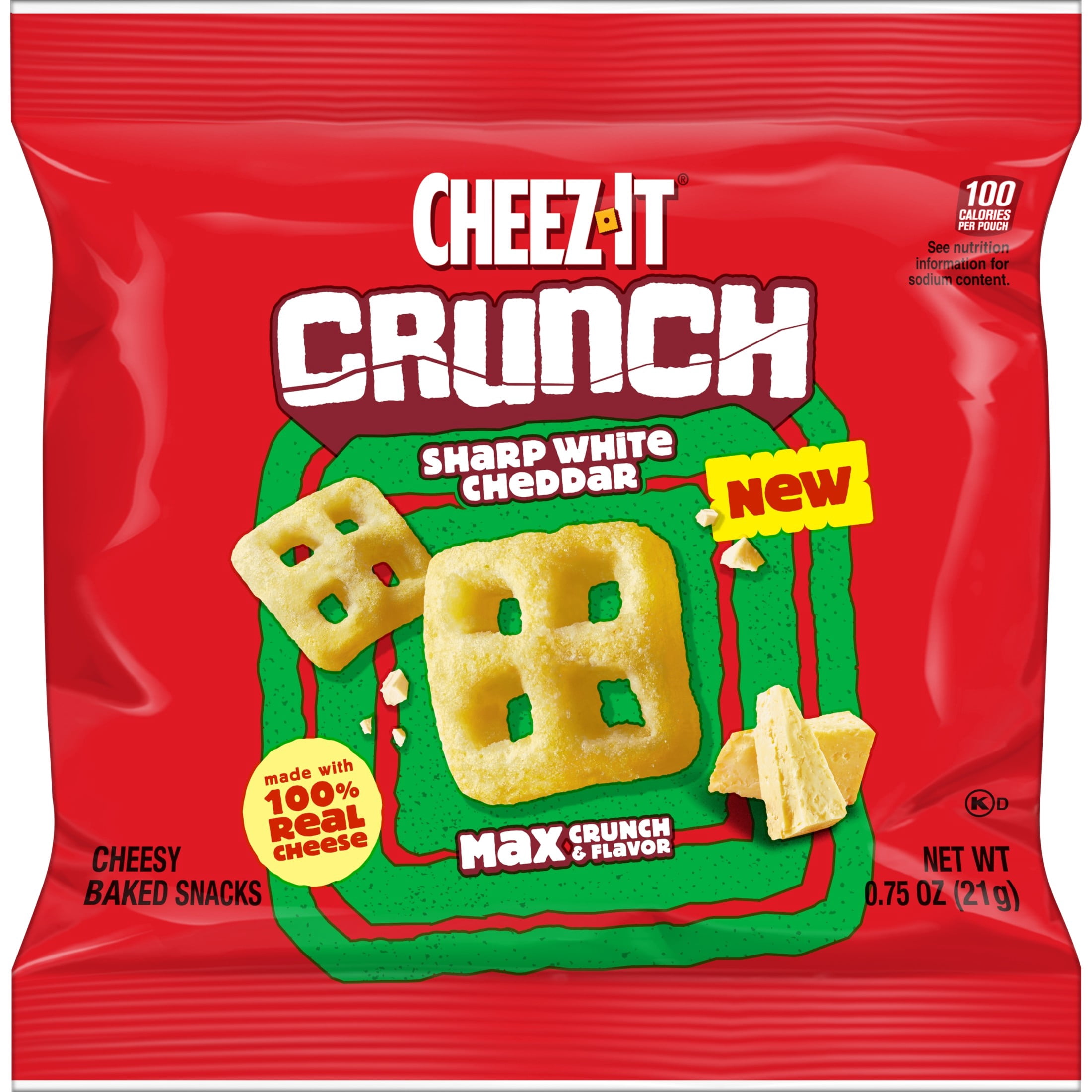 Cheez-It Crunch Variety Pack Baked Cheese Snacks (10 Count, 7.5 oz) ysjel