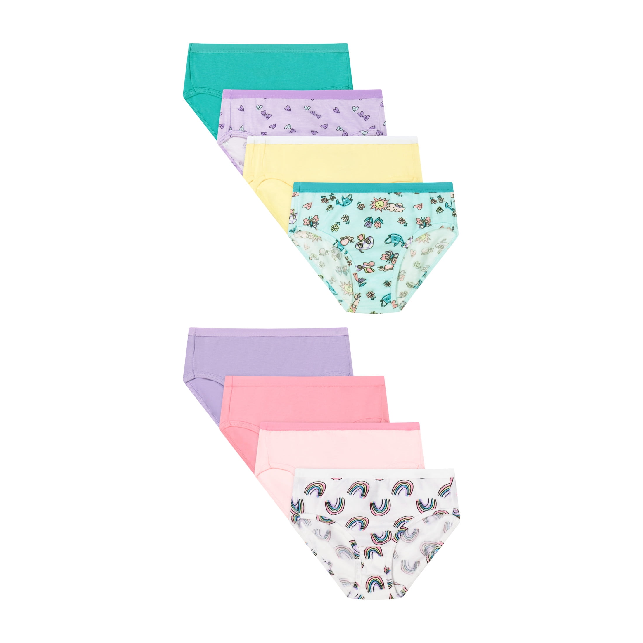 Hanes Toddler Girls Cotton Stretch Briefs Underwear (White, 8-Pack) eivyl