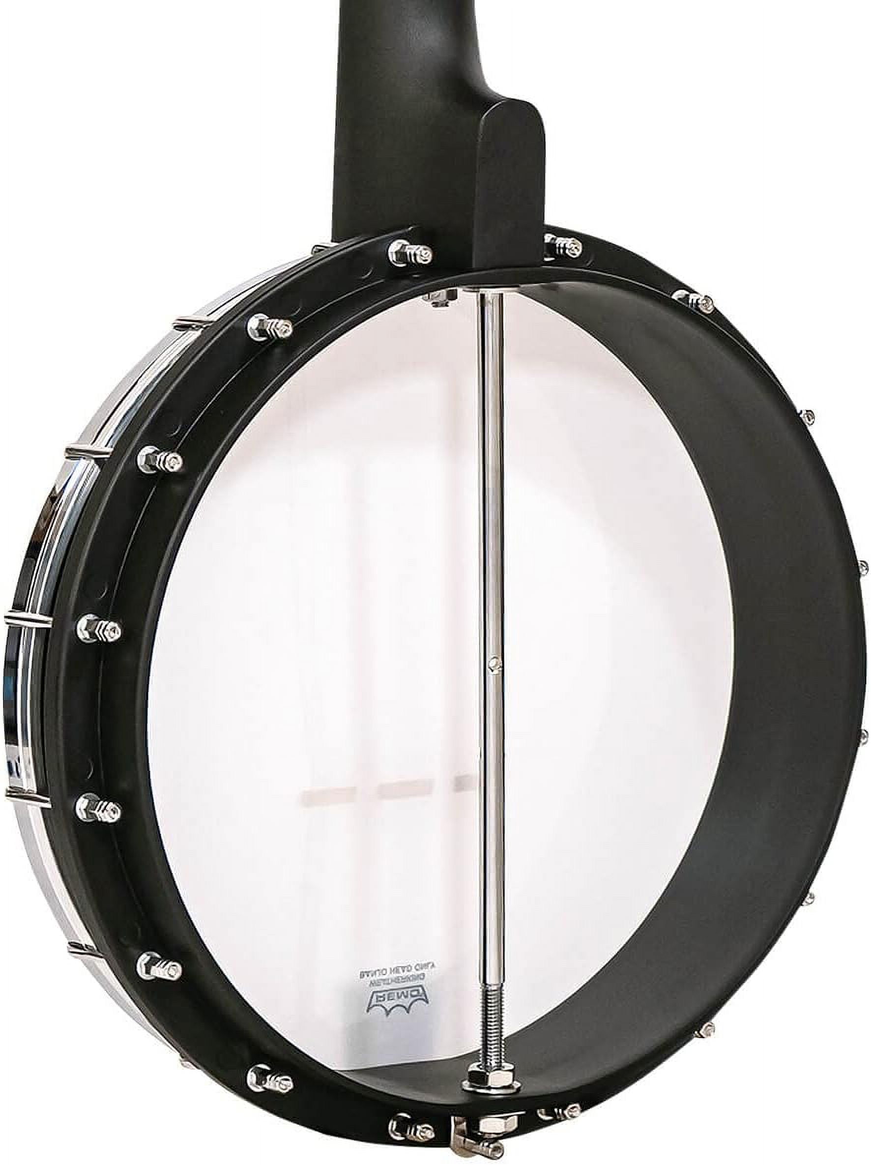 Gold Tone AC-1 Long Neck 5-String Openback Banjo (Matte Black, Standard Size) 4na9t