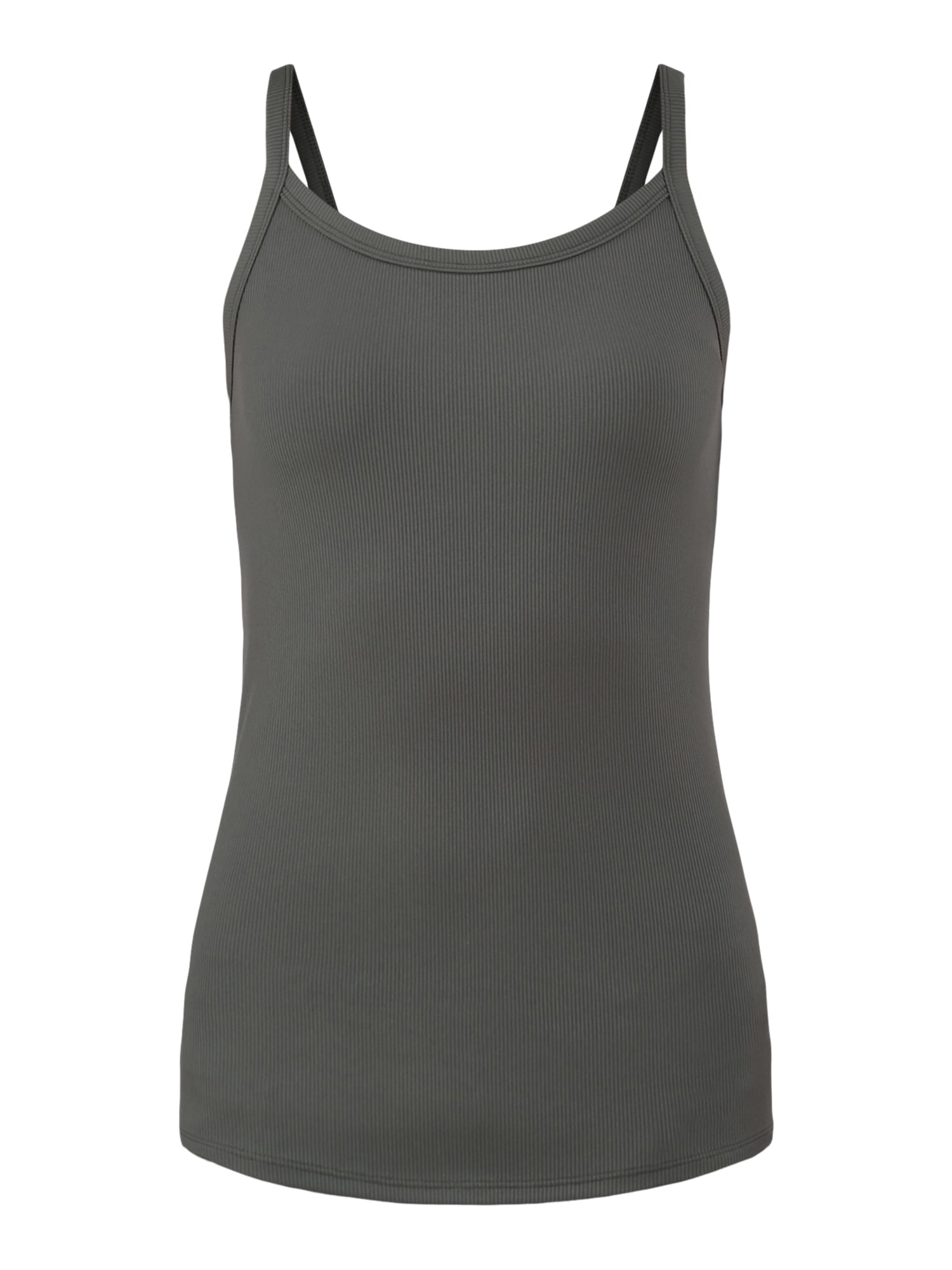 No Boundaries Women's Ribbed Cami Top (Green, XXS-XXL) yrosi