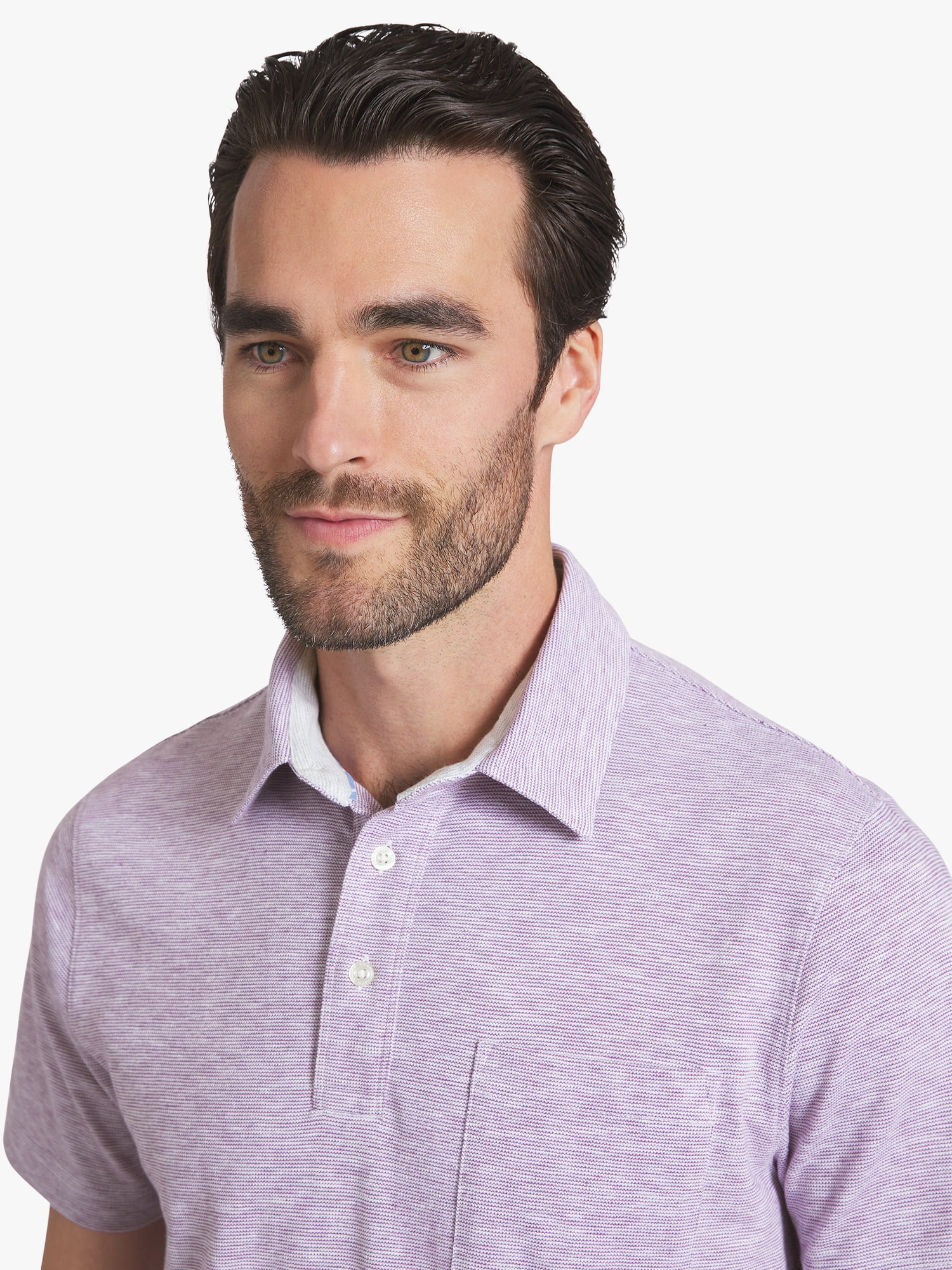 Chaps Men's Harbor Side Slub Short Sleeve Polo Shirt (Casual Work-To-Weekend Fit, S) 3yn8i