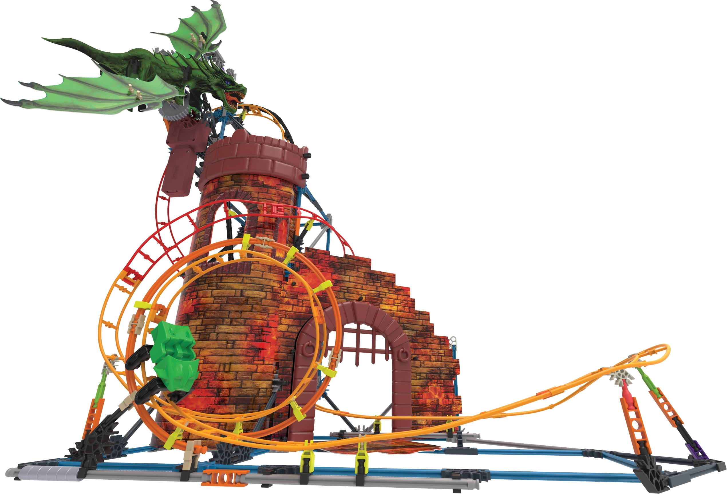 K'NEX Dragon's Revenge Roller Coaster Construction Set (578 Pieces) g8n1v