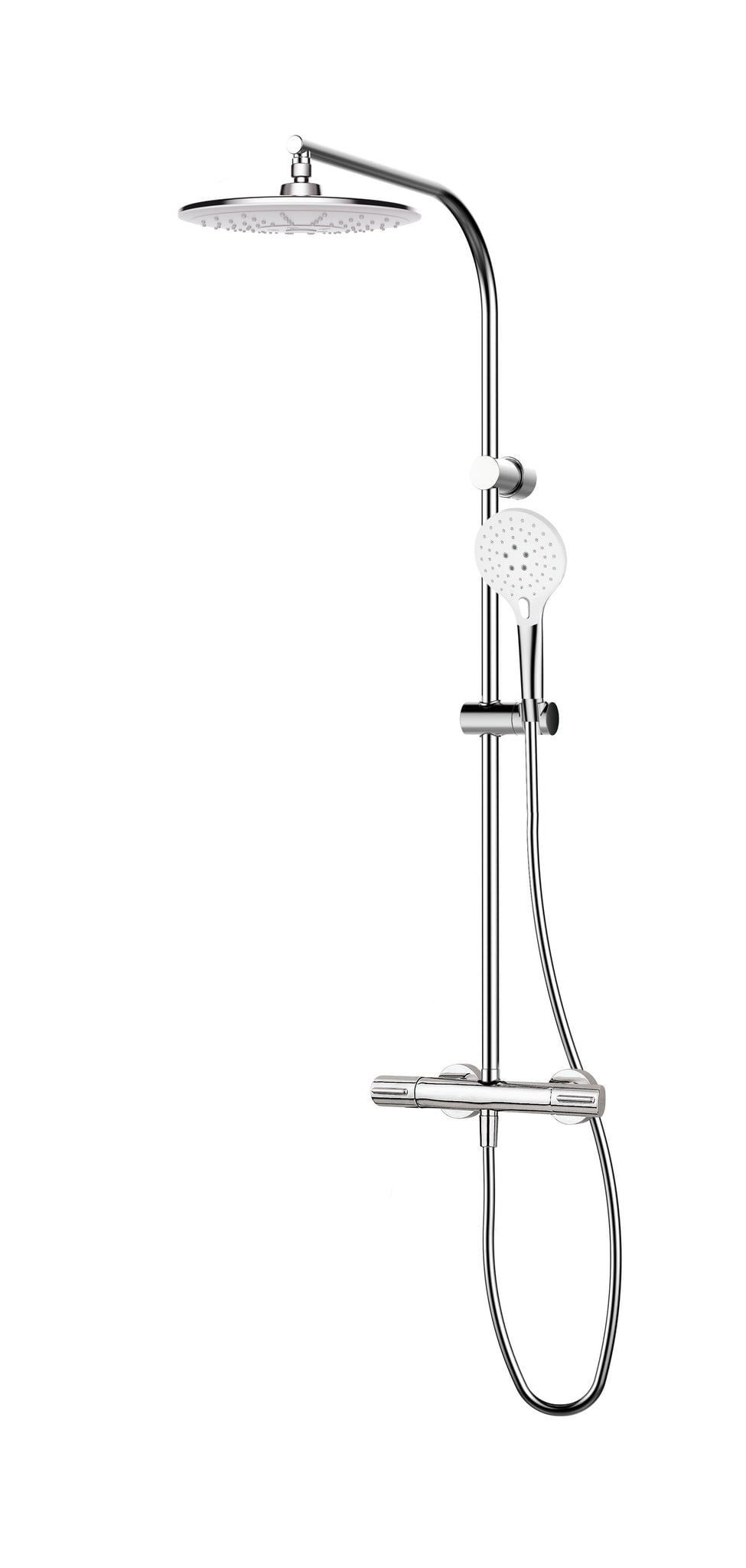 GRB Dry Thermostatic Shower Column System (Chrome, 48 in) t0694