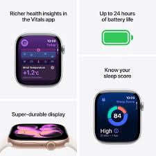 Apple Watch Series 11 (GPS) 46mm Silver Aluminum Case with Purple Fog Sport Band (46mm) ztb19