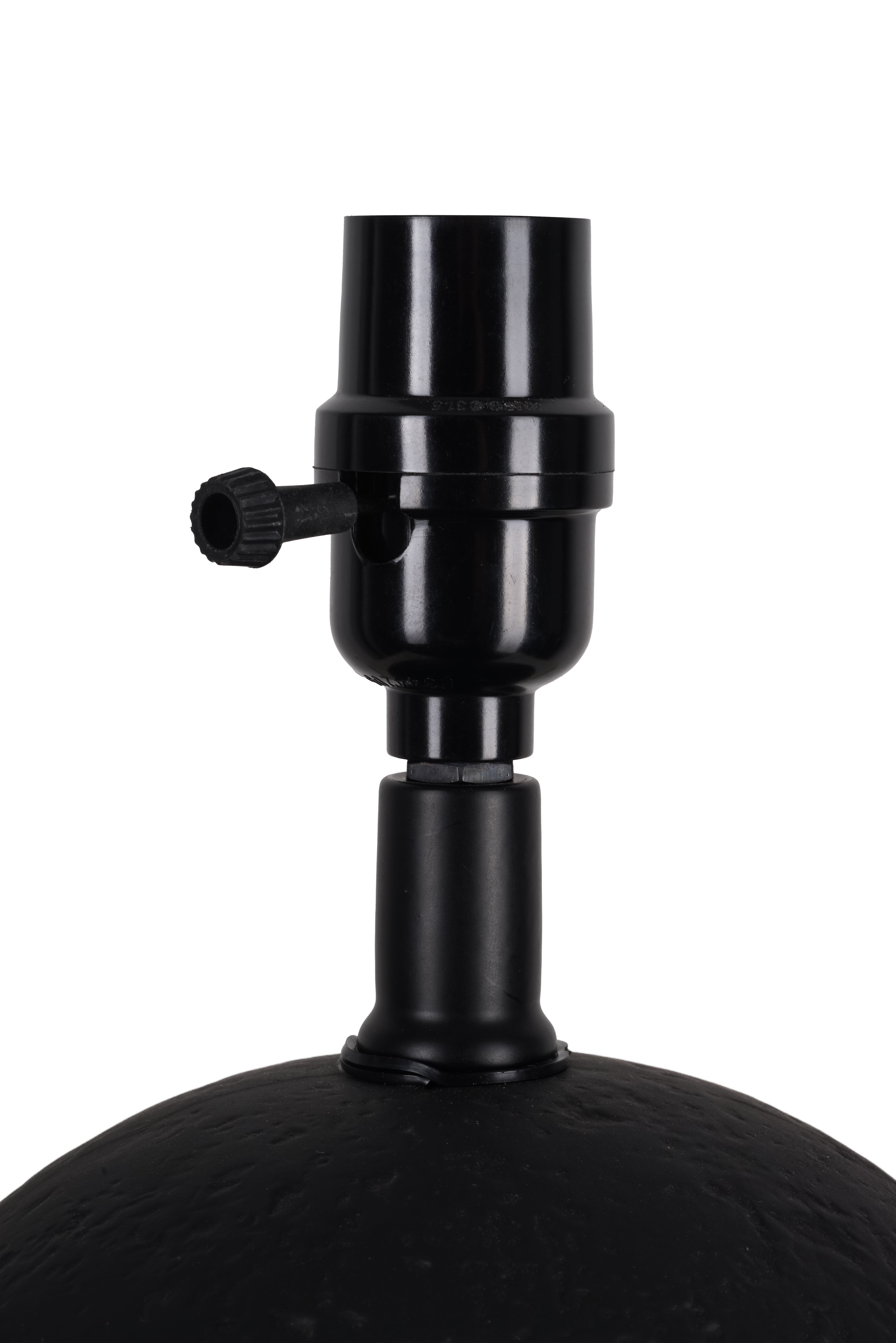 Better Homes & Gardens Ceramic Urn Table Lamp, Matte Black Finish, with White Linen Shade (18 in) ky2zm