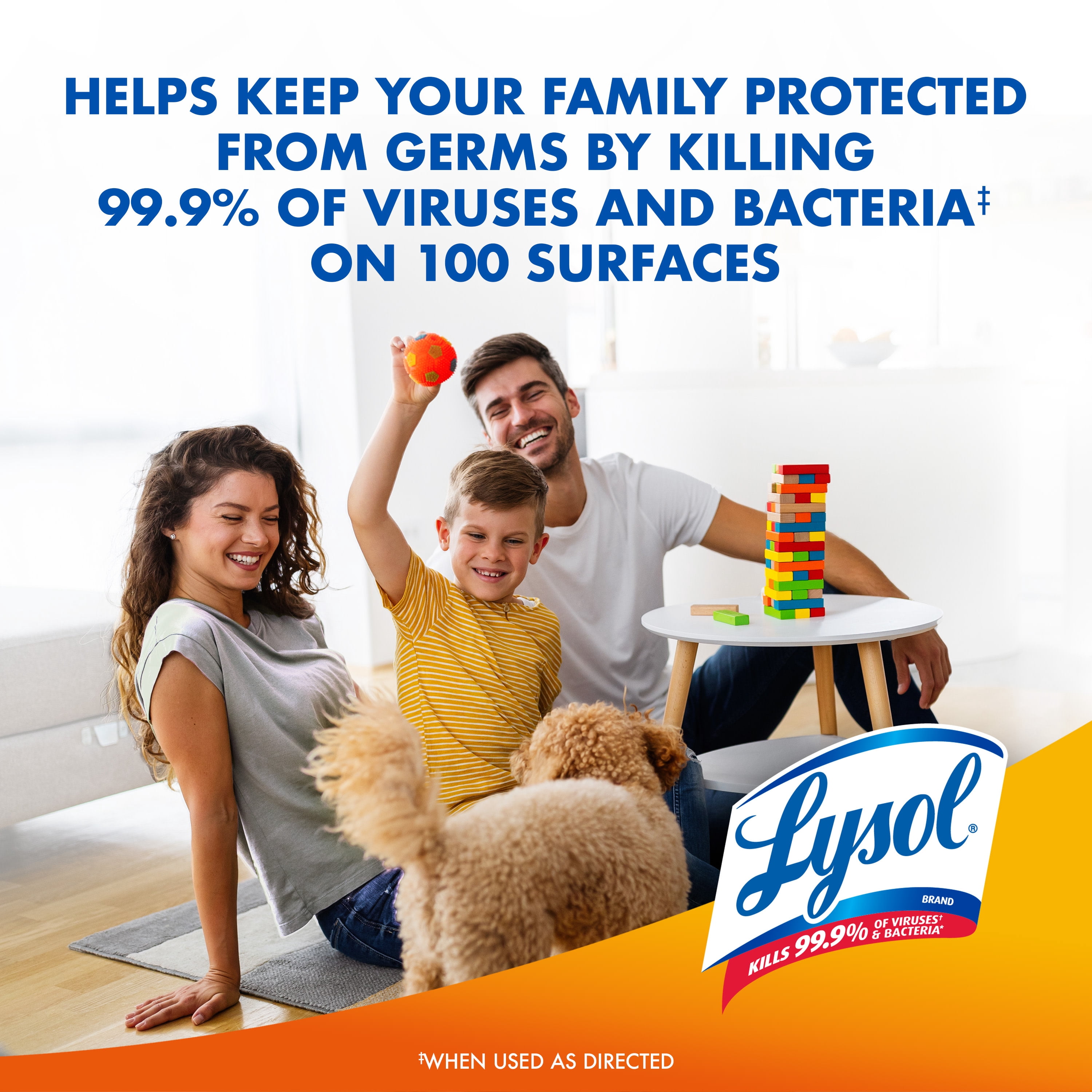 Lysol Brand New Day Disinfectant Spray, Antibacterial Surface Sanitizer and Deodorizer, Mango & Hibiscus (6 Pack, 19 oz) t6185
