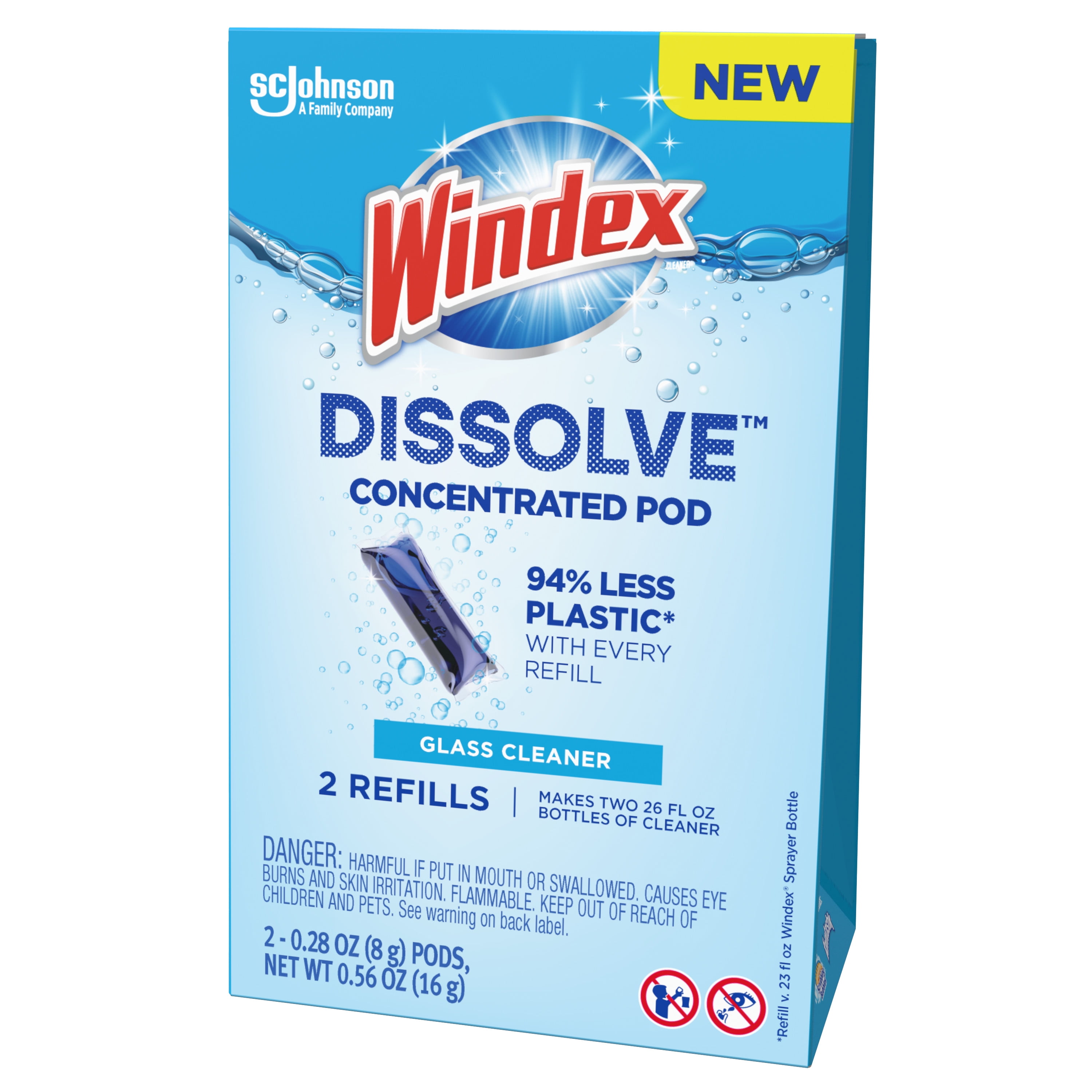 Windex Dissolve Concentrated Glass Cleaner Refill Pods (2 Count) vv8io