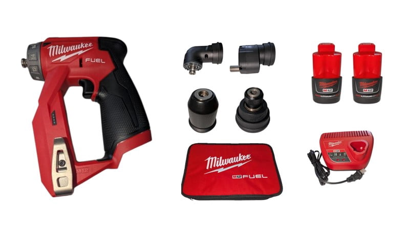 Milwaukee M12 FUEL Installation Drill Driver Kit (4-in-1 Modular Design, 300 in-lbs Torque, 16 Position Head) lhf8p