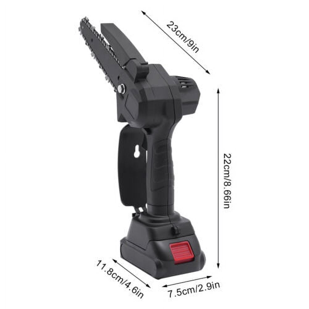 Generic 2-in-1 Cordless Pole Saw for Tree Trimming, Electric Handheld Chainsaw with Extension Pole (Black, 4.26 ft) lp1he