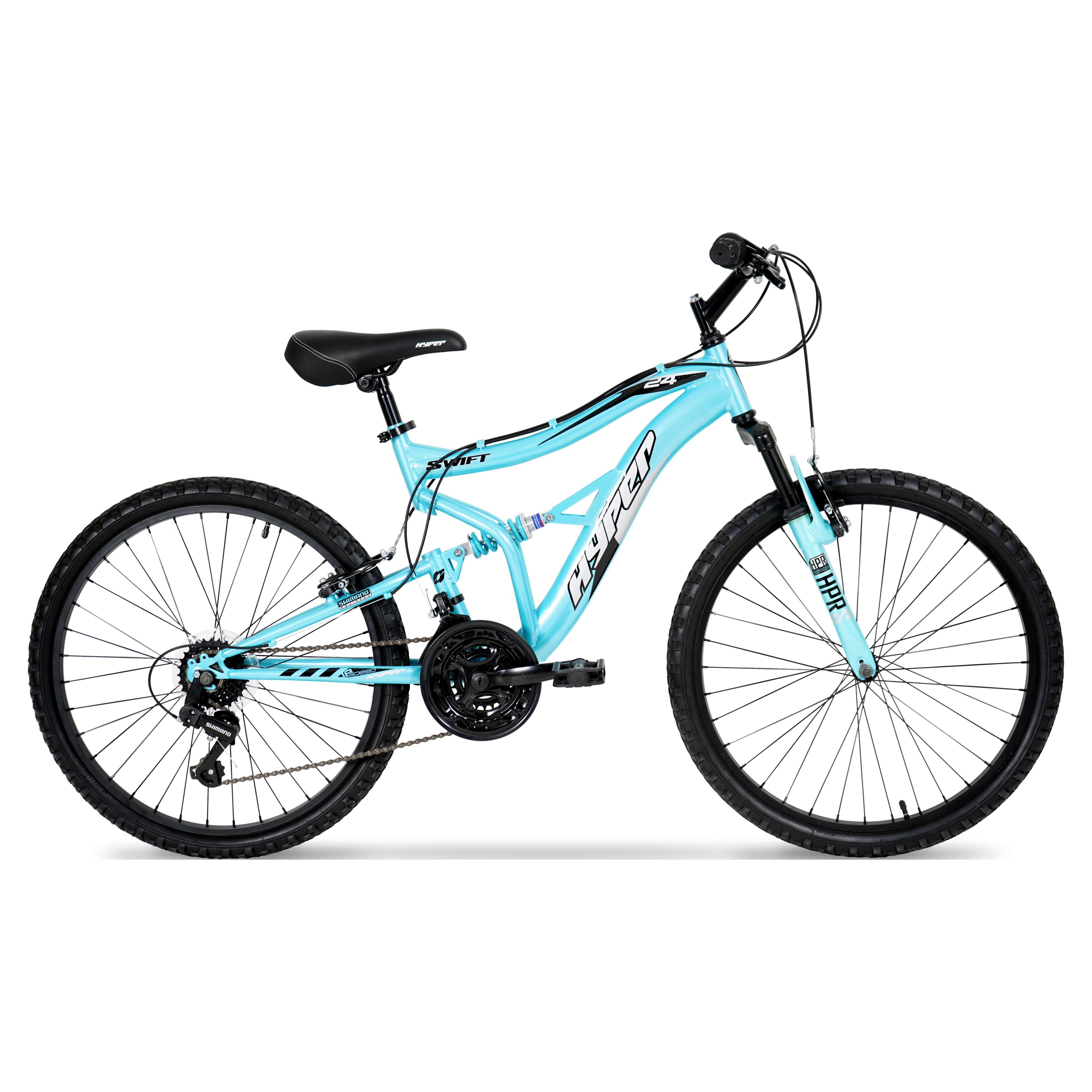 Hyper Bicycles Swift Mountain Bike (Blue, 24 in) p87jk