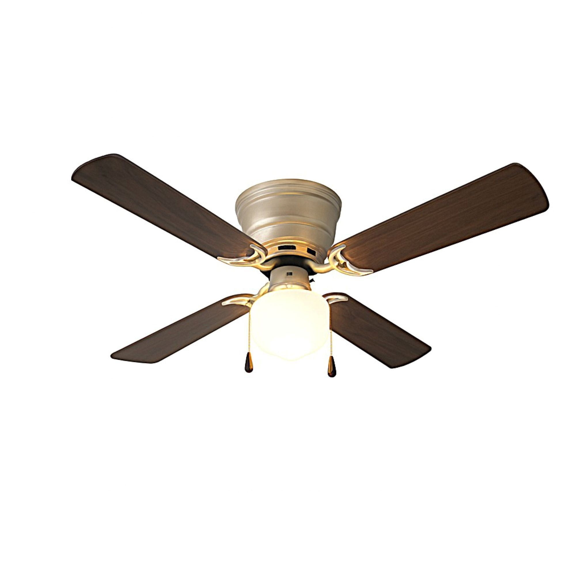 Mainstays Indoor Ceiling Fan with Light Kit (Satin Nickel, 42 in) 1cuc9