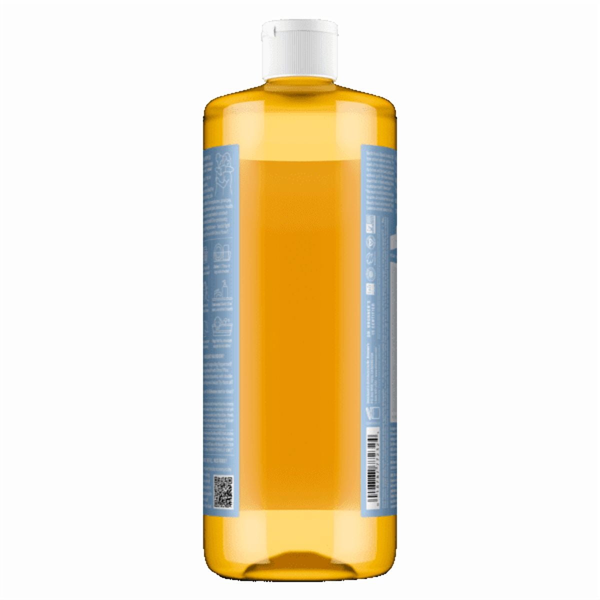 Dr. Bronner's Pure-Castile Liquid Soap, Unscented Organic Face and Body Wash (32 oz) e4ilh