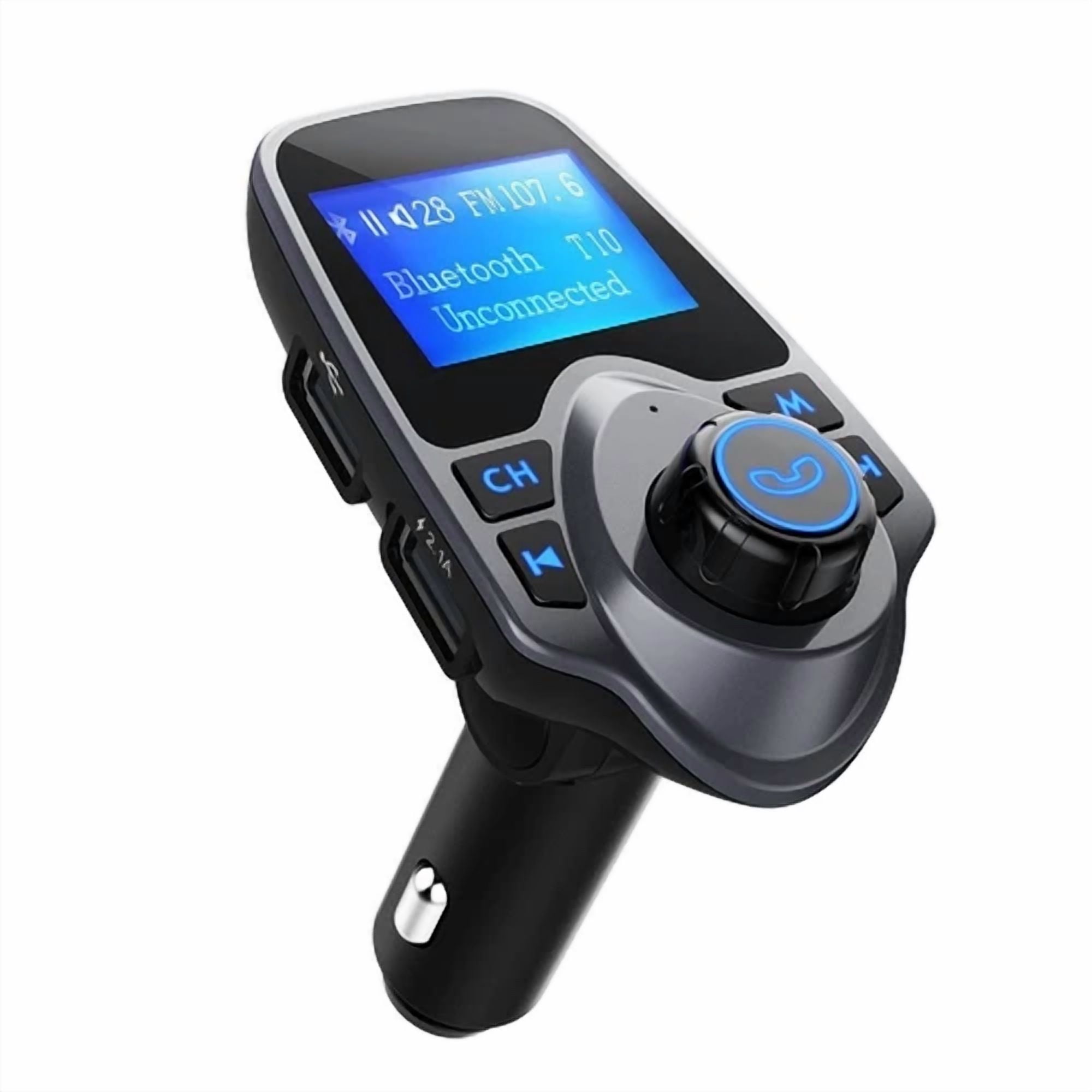 Rhea Bluetooth 5.0 Car FM Transmitter Adapter (Dual USB PD Charger, Hands-Free Calling, Aux Input) znou6