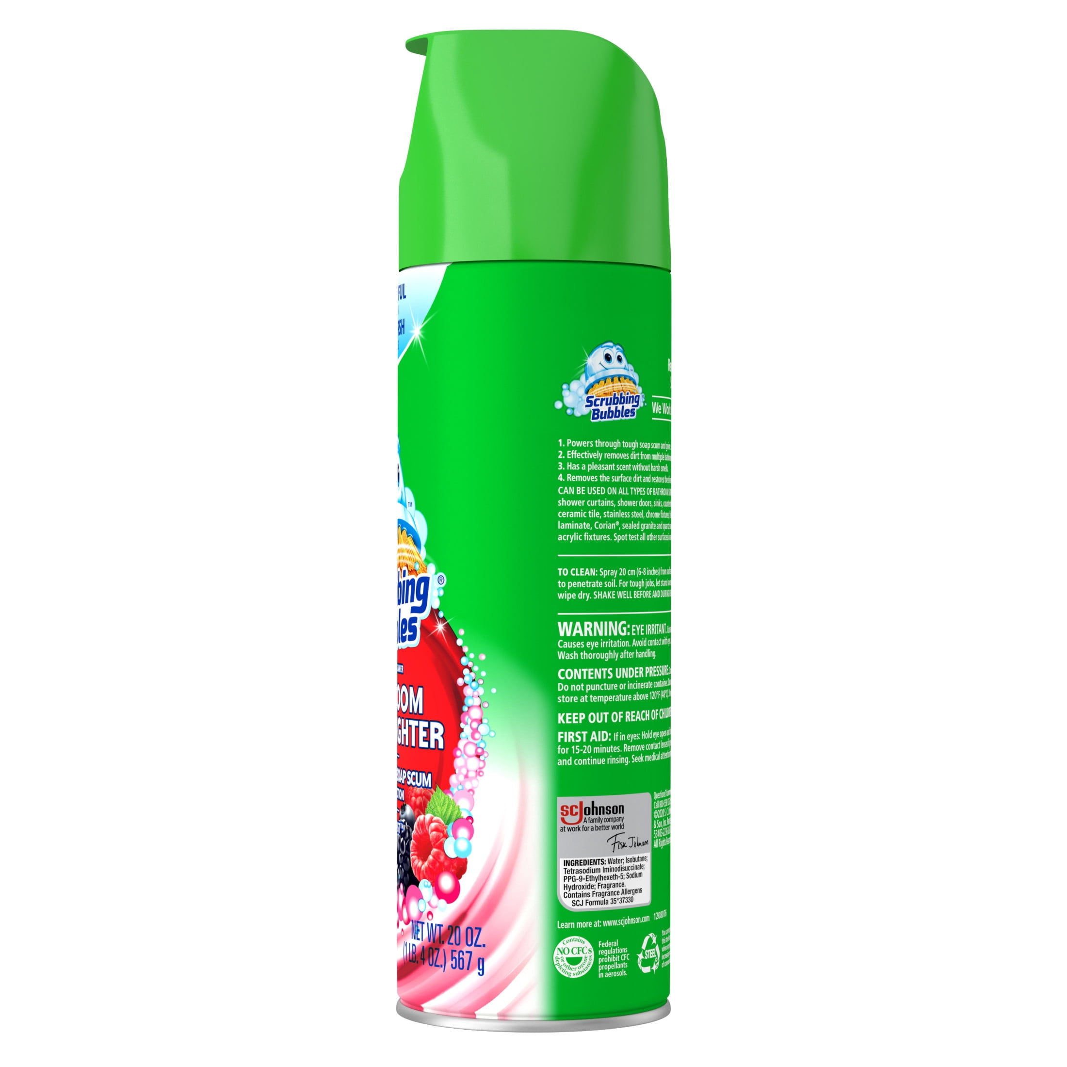 Scrubbing Bubbles Bathroom Grime Fighter Disinfectant Spray (Berry Burst, 20 oz) zlest
