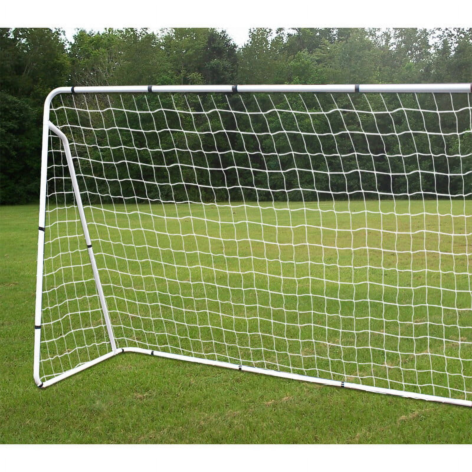 ZenStyle Soccer Goal Training Net with Steel Frame (White, 12 ft x 6 ft) 6sfzc