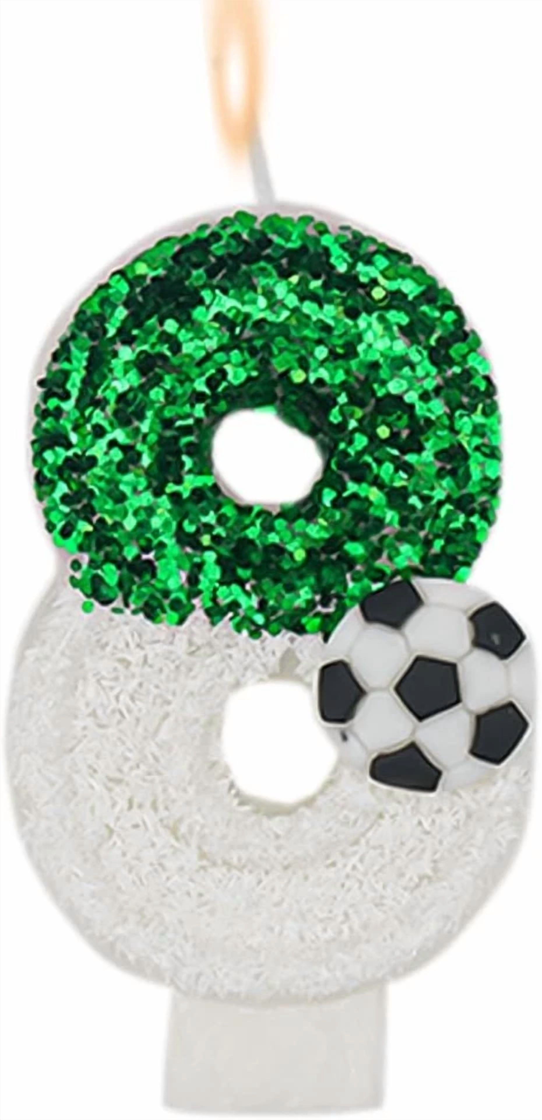 VAULT Glitter Number 8 Birthday Candle Cake Topper (Gold, 3 in) 86qyo