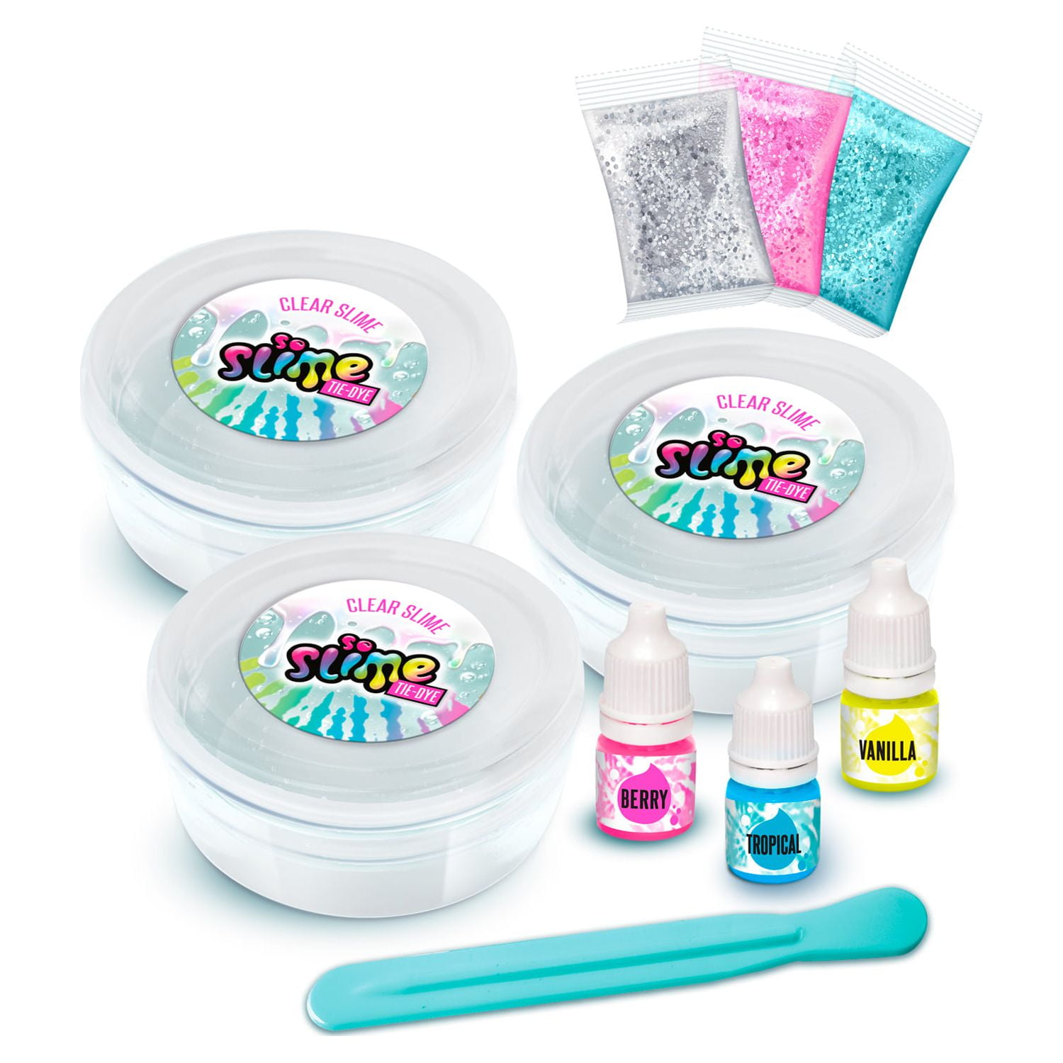 So Slime DIY Premade Tie Dye Slime Kit Sensory Craft Activity Set (Multicolor, 3 Pack) 1jk2e