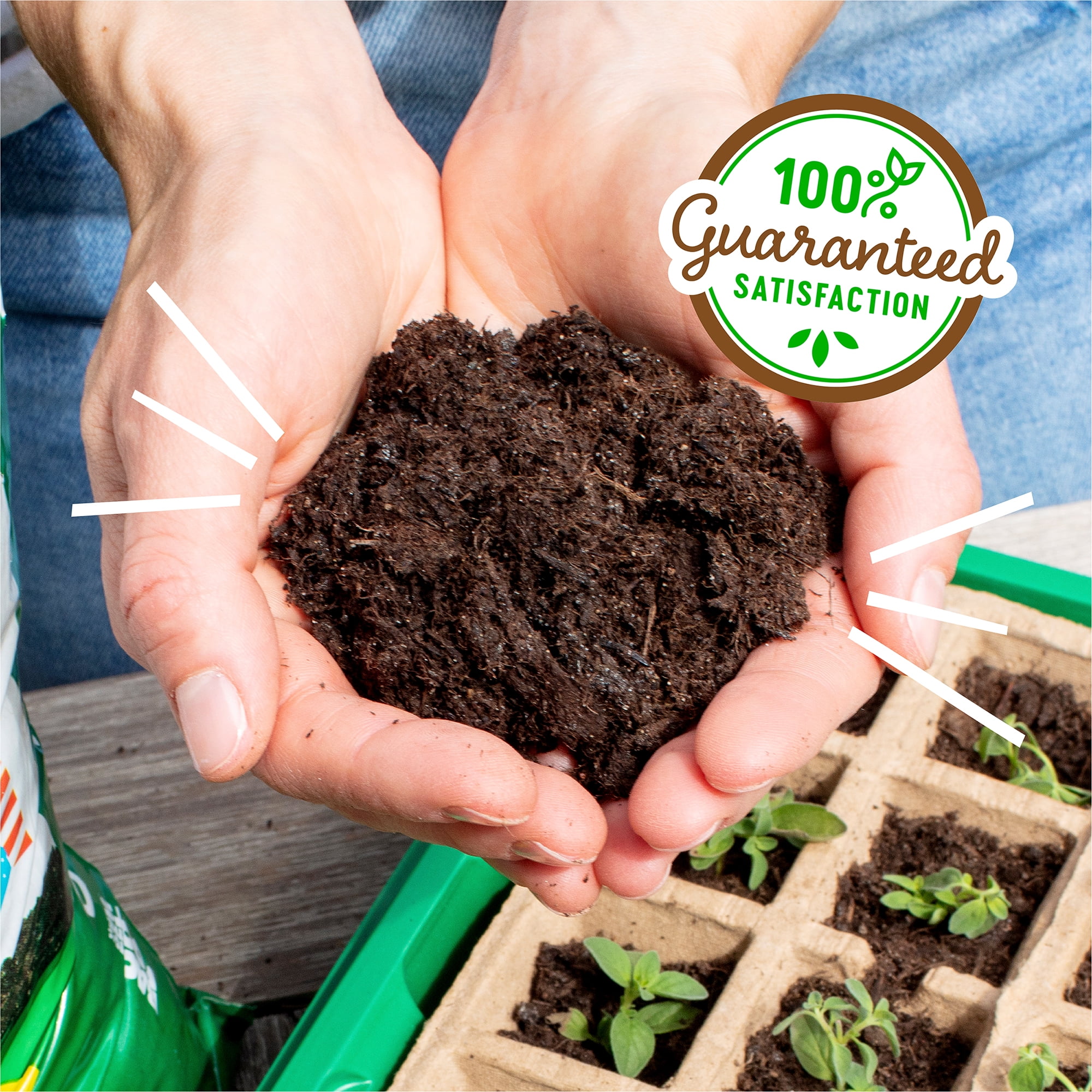 Back to the Roots Organic 3-in-1 Seed Starting Mix, Premium Soil Blend for Indoor and Outdoor Gardening (12 qt) k5mgu