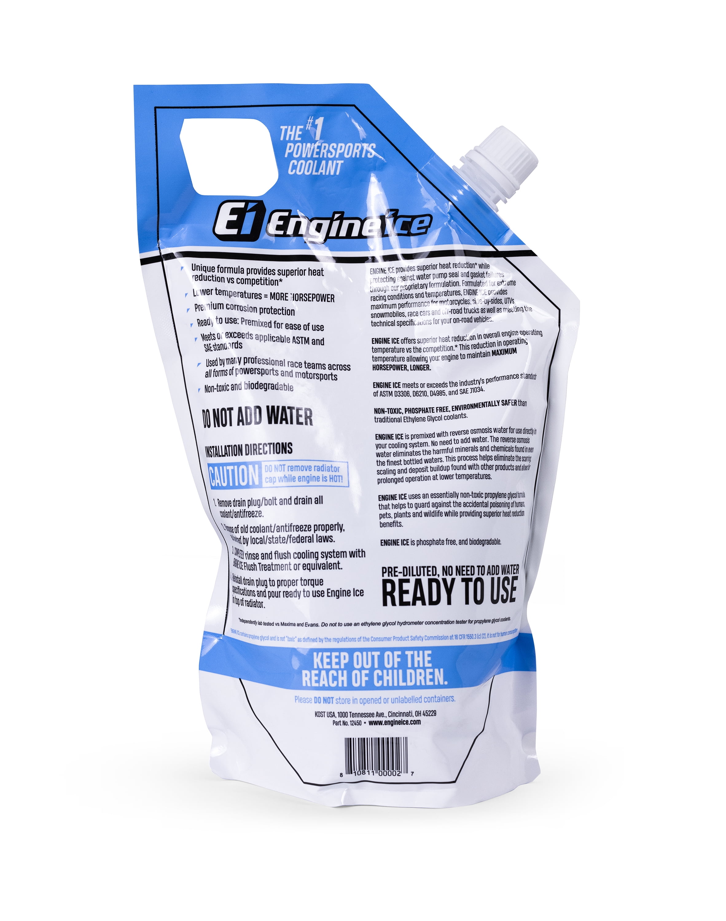 Engine Ice Powersport Coolant and Antifreeze, High-Performance Heat Reduction (59.17 fl oz) vggyx