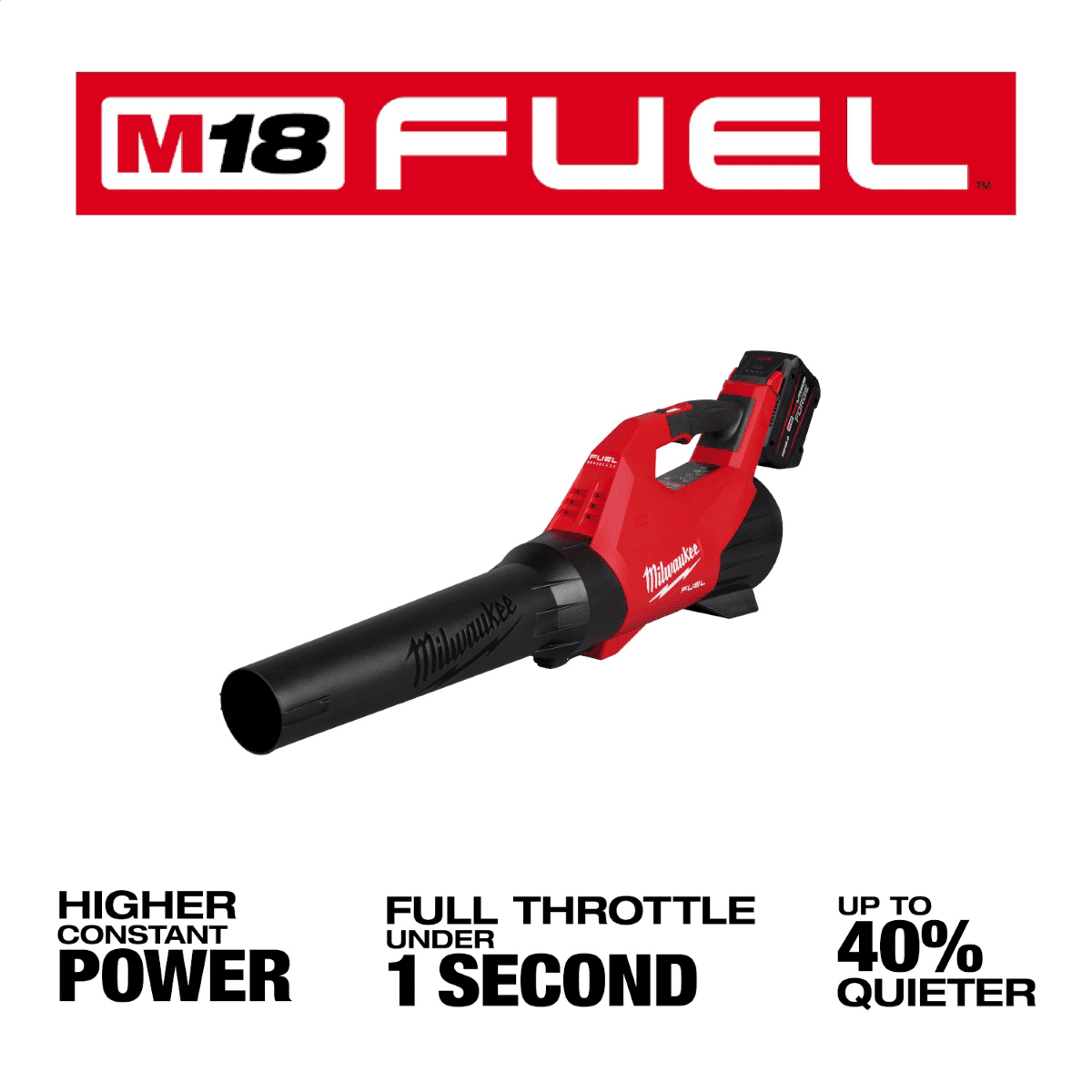 Milwaukee M18 FUEL Brushless Cordless Leaf Blower Kit with 12.0 Ah FORGE Battery and Rapid Charger (120 MPH, 500 CFM) gd7y5