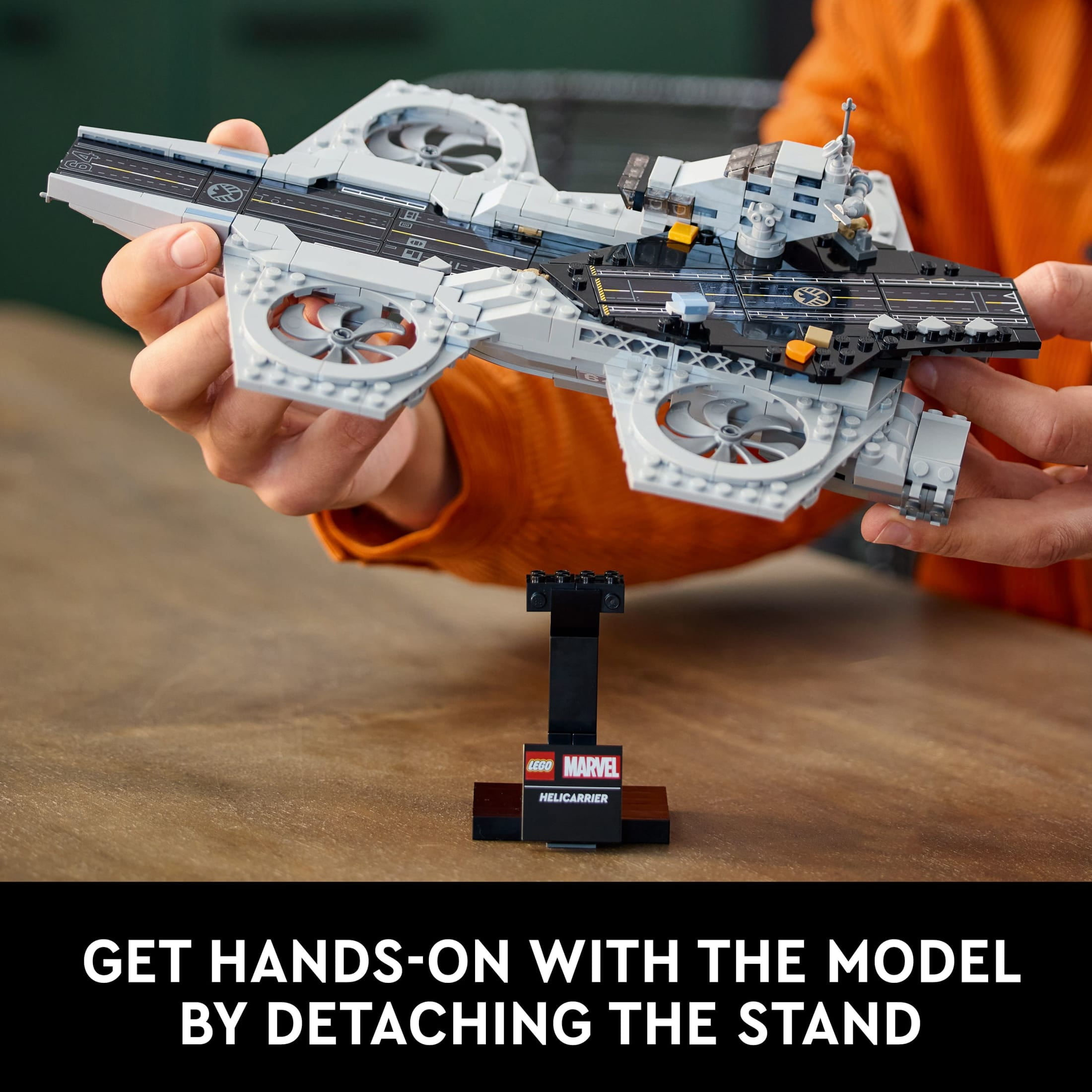 LEGO Marvel The Avengers Helicarrier Building Set for Adults (509 Pieces, 13 in. Long) 3n408