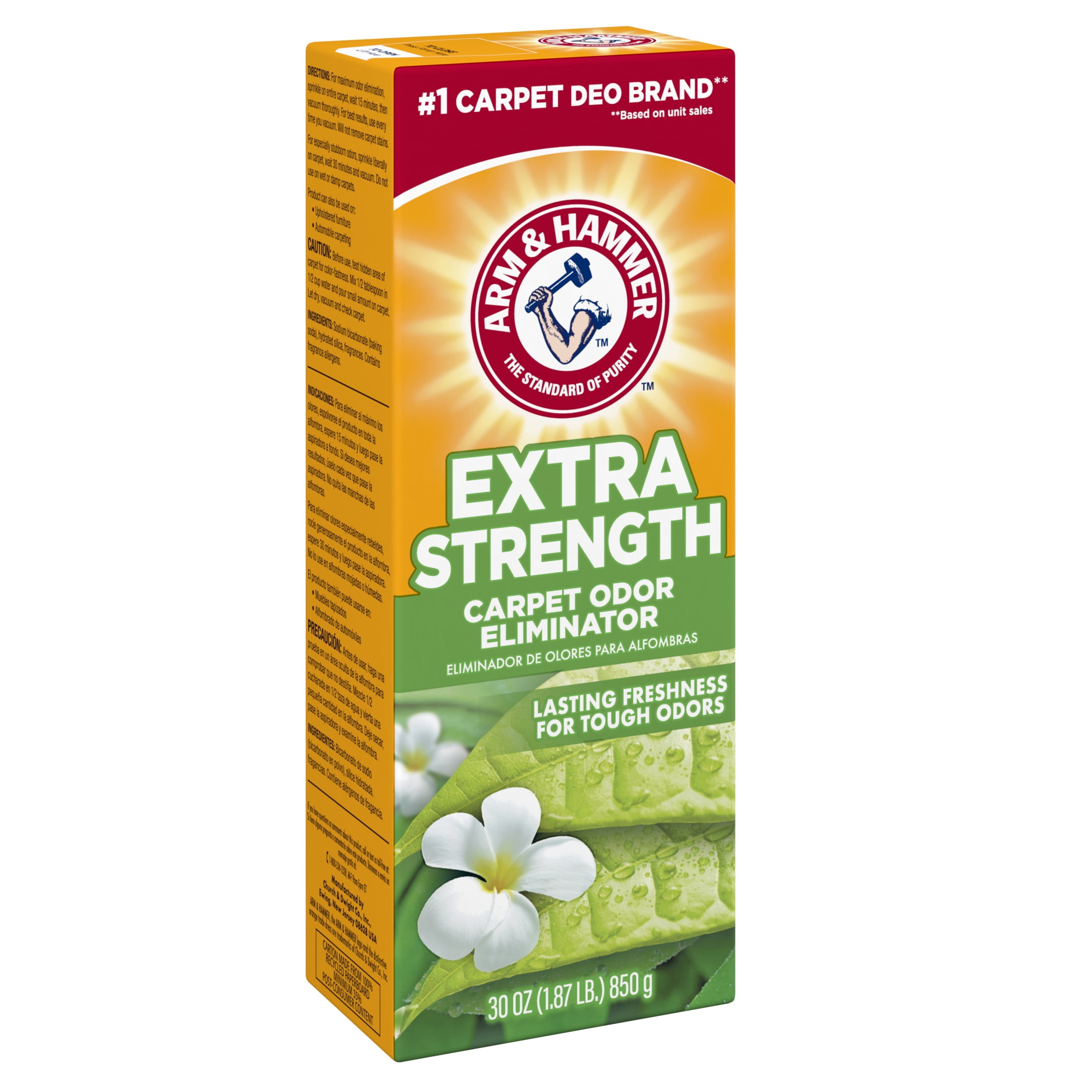 ARM & HAMMER Extra Strength Carpet Odor Eliminator Powder, Long-Lasting Fresh Scent (30 oz) bd2fs