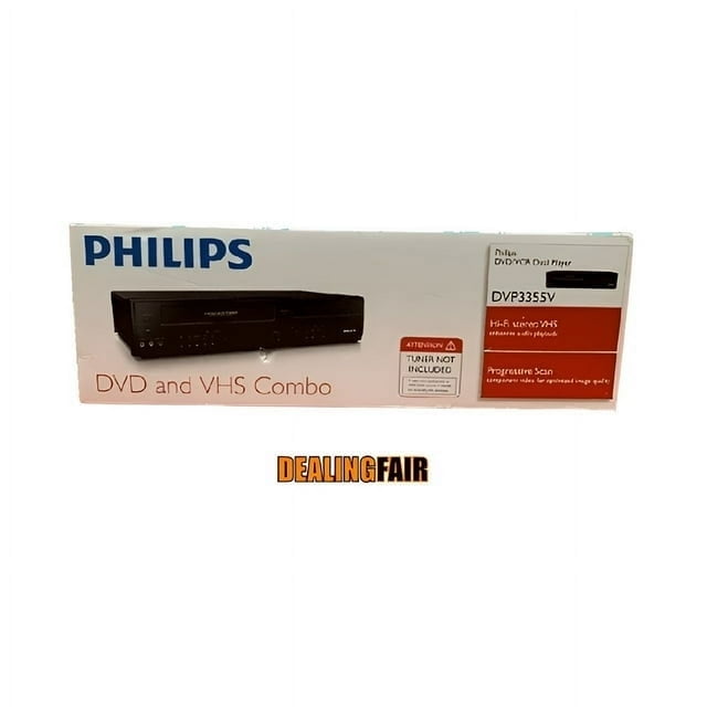 Philips DVD/VCR Combo Player with Progressive Scan and Direct Dubbing (Black) mbtp1
