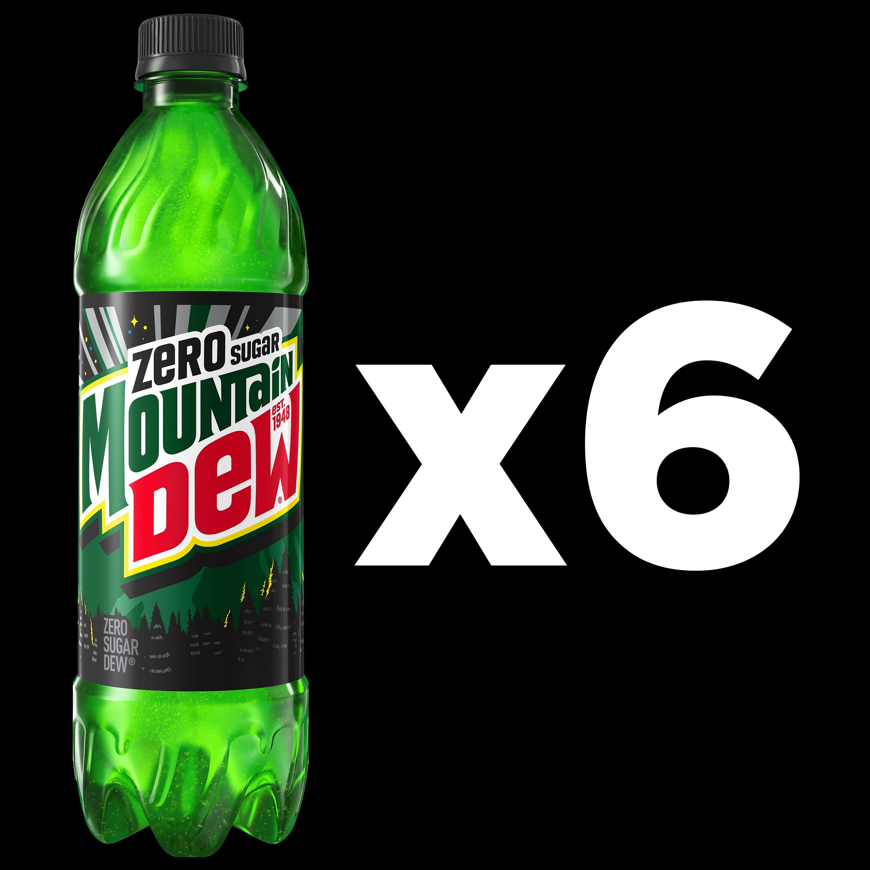 Mountain Dew Zero Sugar Citrus Soda, Bold Refreshing Flavor (16.9 fl oz, 6 Pack) miaq7