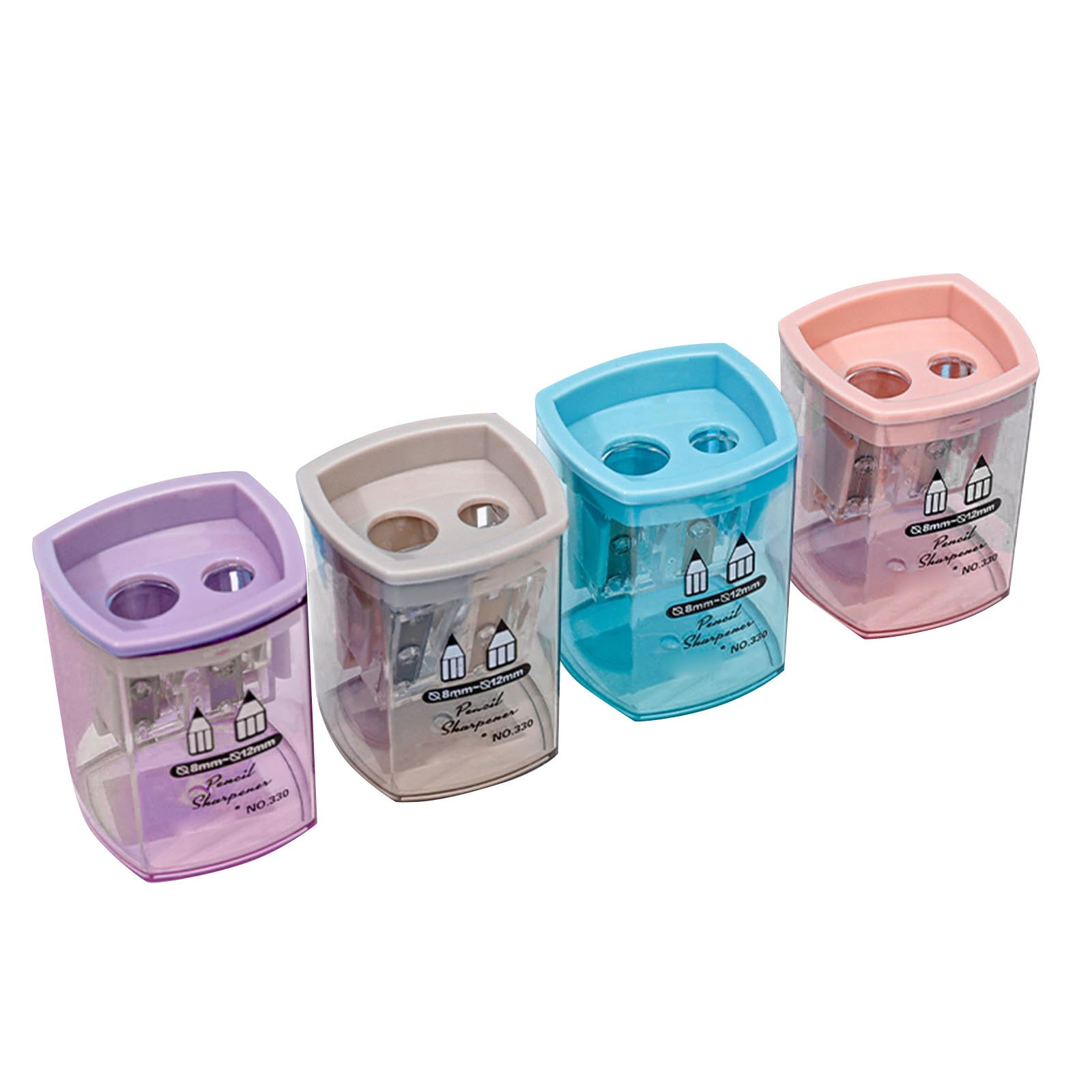 Meiiso Dual Hole Pencil Sharpener, Handheld Manual Sharpener for Standard and Jumbo Pencils (Green, 1 Pack) 9llm9